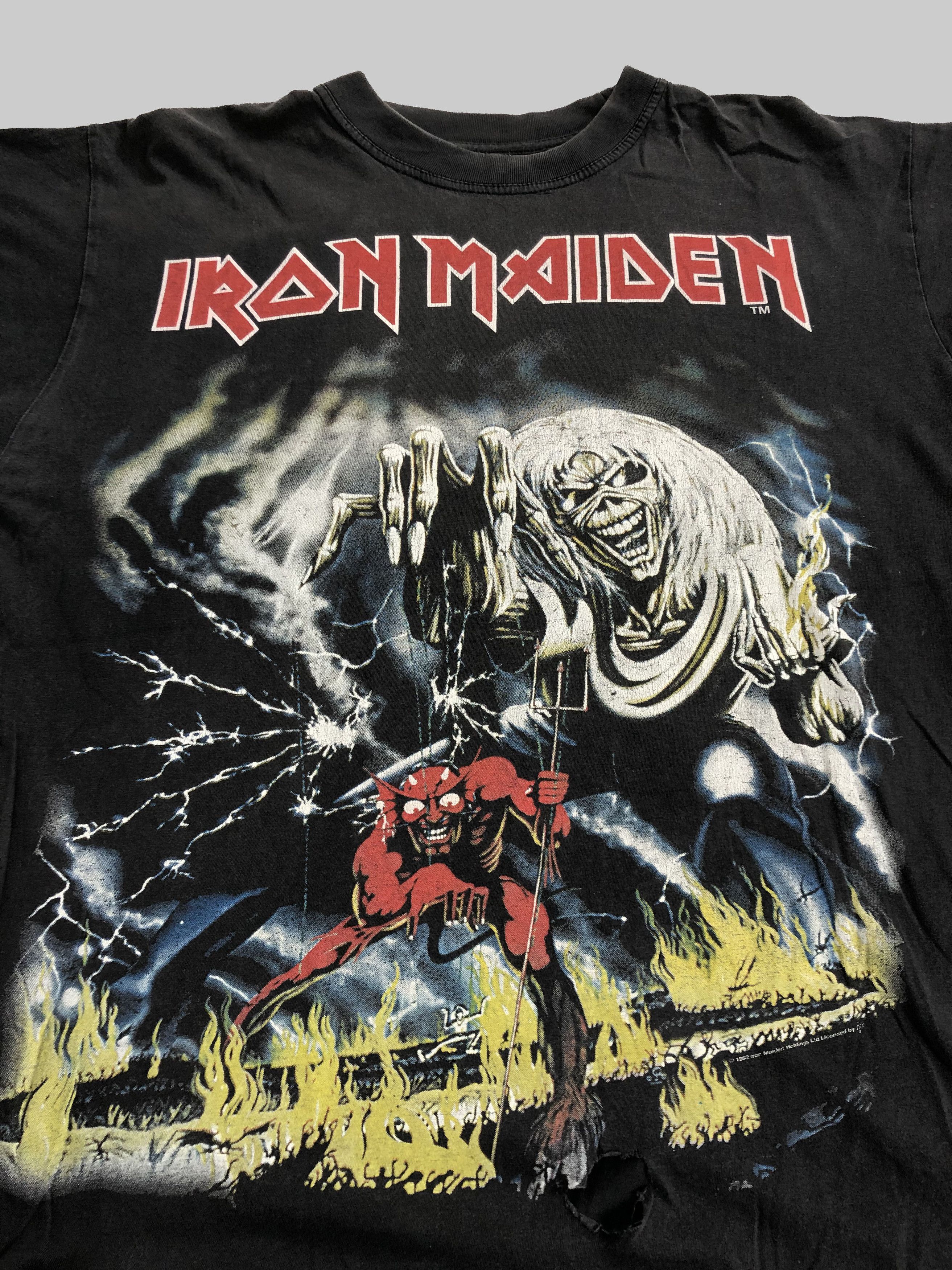 Band Tees Vintage 1982 2000 Iron Maiden (Judas Priest Black Sabbath) Size US XL / EU 56 / 4 - 3 Thumbnail