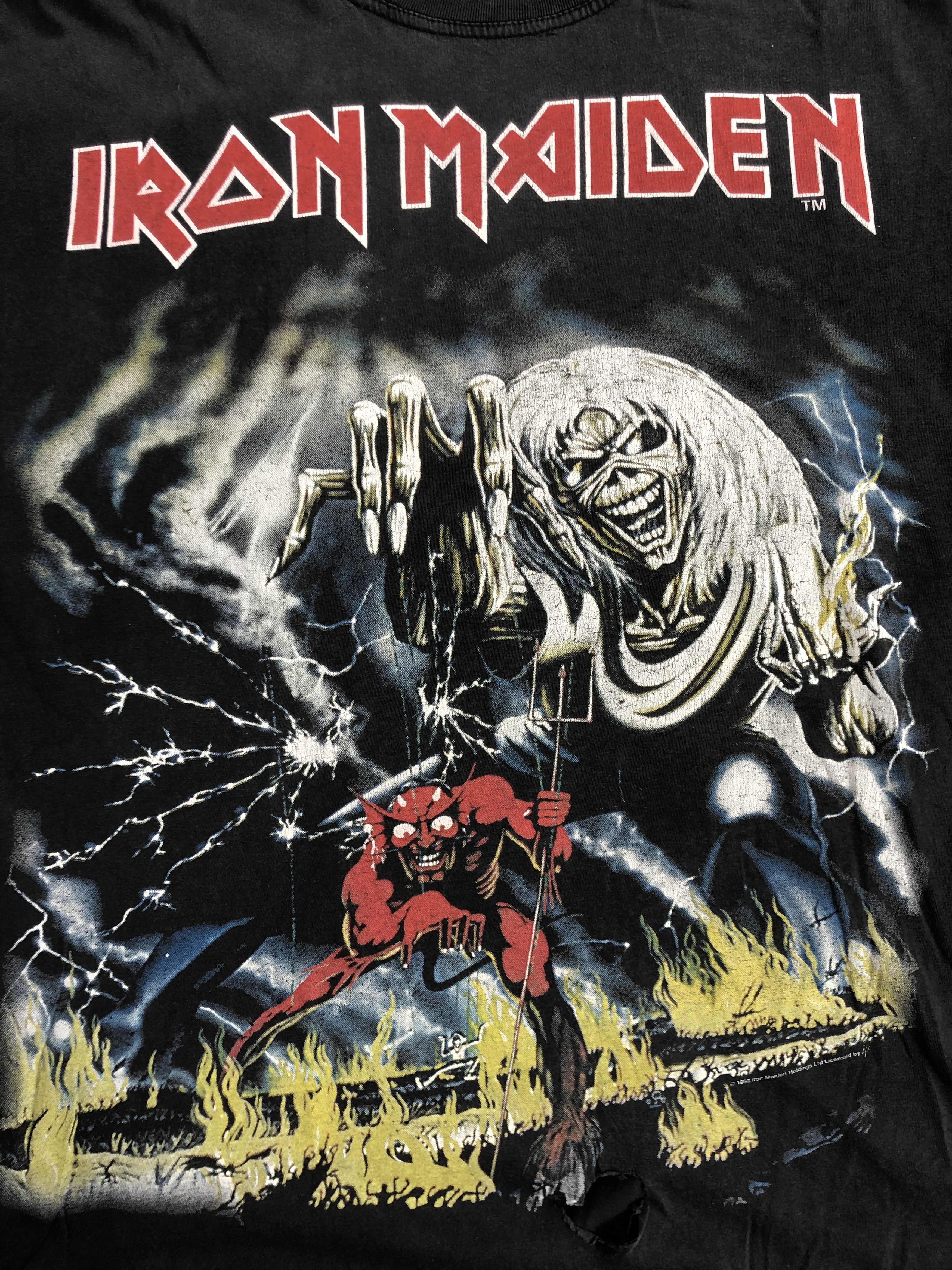 Band Tees Vintage 1982 2000 Iron Maiden (Judas Priest Black Sabbath) Size US XL / EU 56 / 4 - 4 Thumbnail