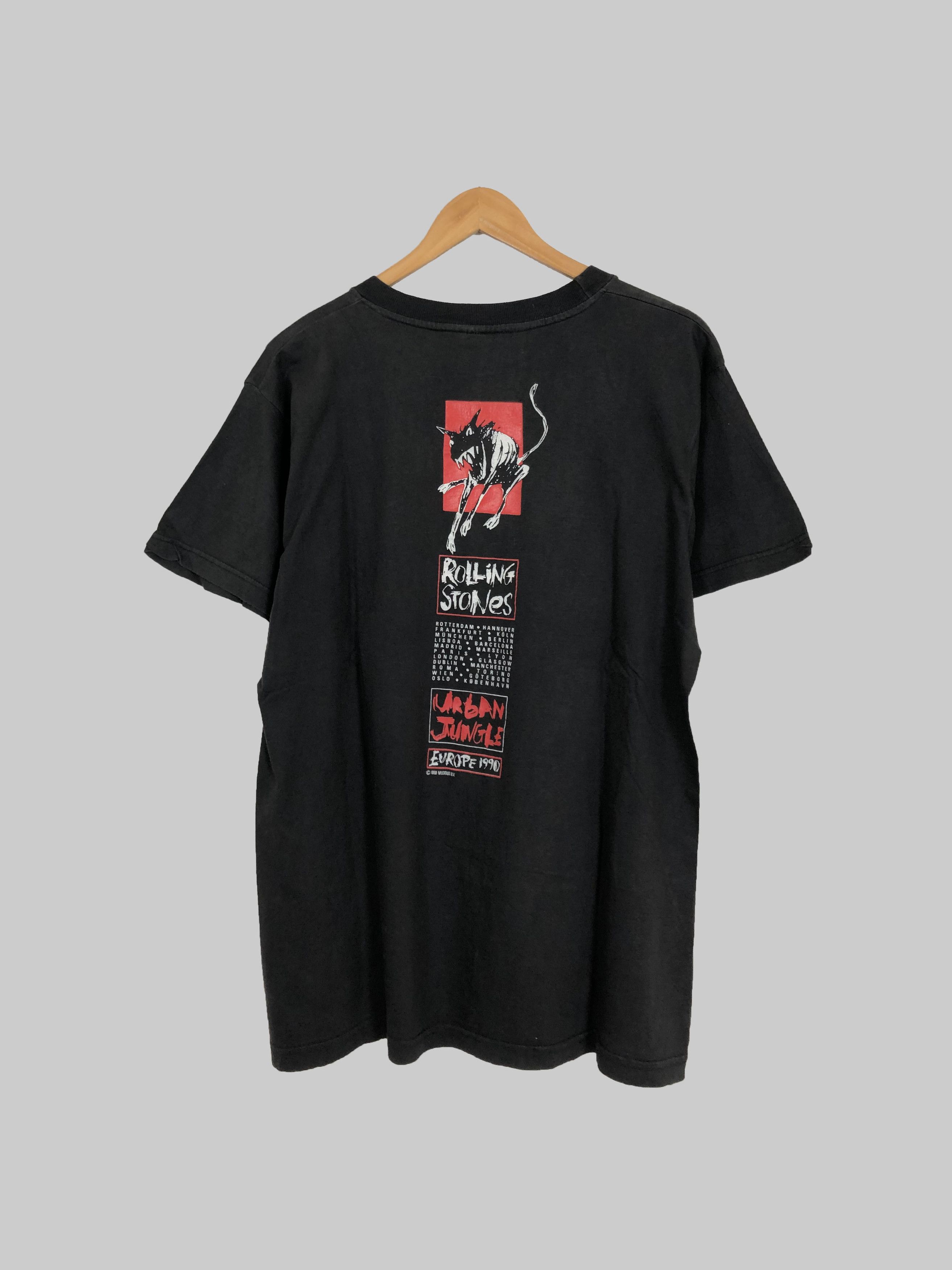 Band Tees Vintage 1990 Rolling Stones (Led Zeppelin Pink Floyd AC/DC) Size US L / EU 52-54 / 3 - 2 Thumbnail
