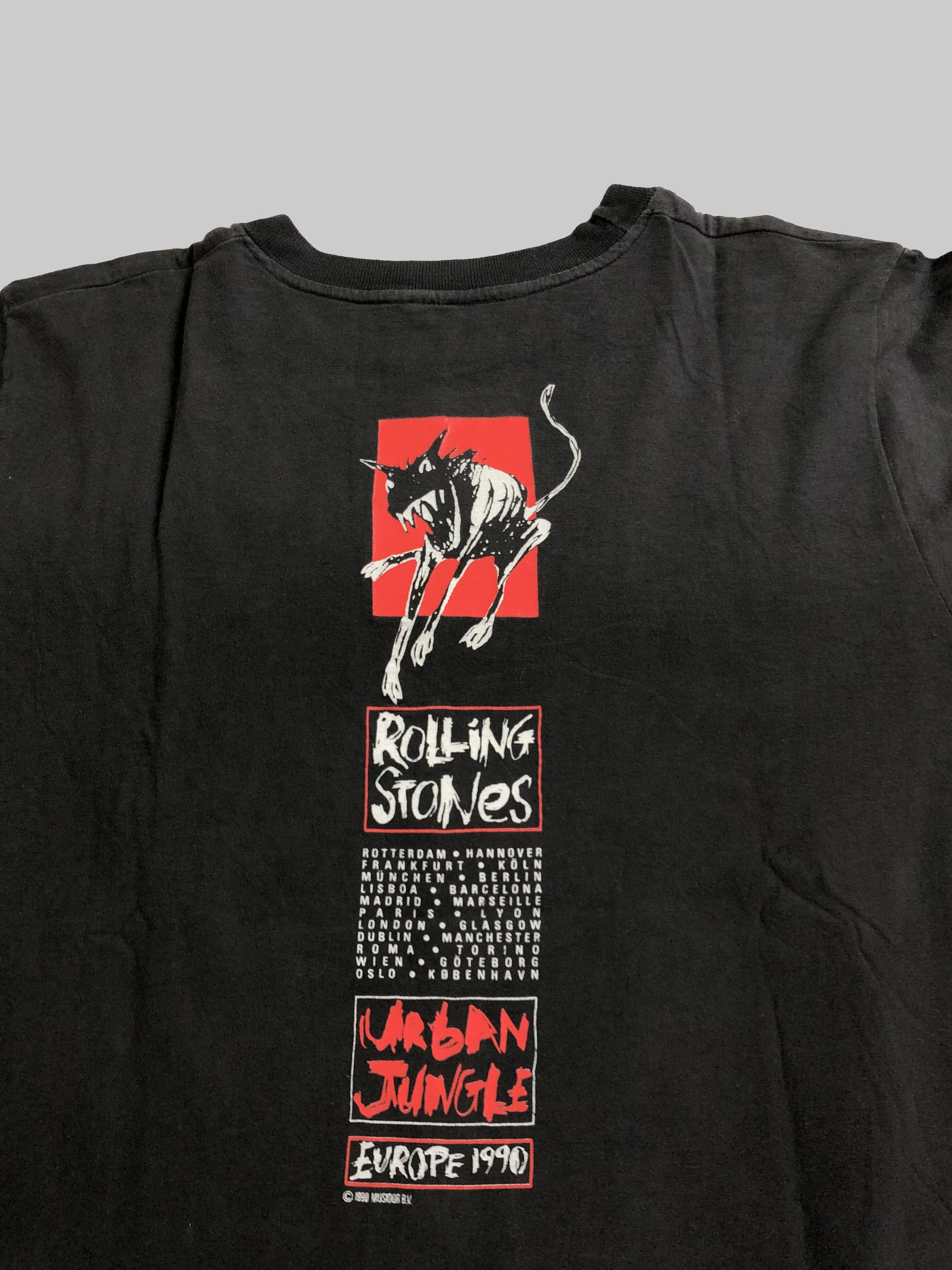 Band Tees Vintage 1990 Rolling Stones (Led Zeppelin Pink Floyd AC/DC) Size US L / EU 52-54 / 3 - 10 Thumbnail