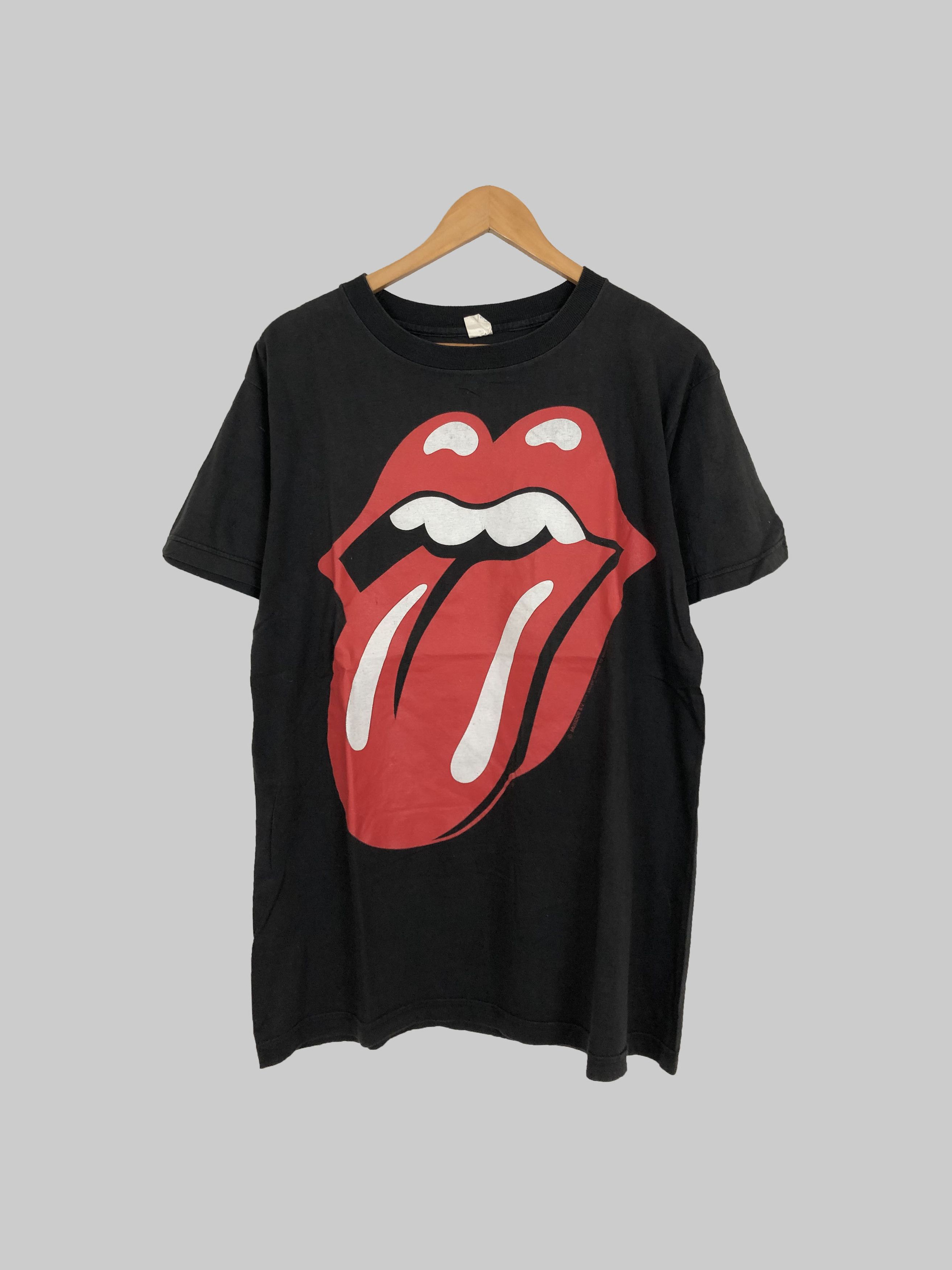 Band Tees Vintage 1990 Rolling Stones (Led Zeppelin Pink Floyd AC/DC) Size US L / EU 52-54 / 3 - 1 Thumbnail