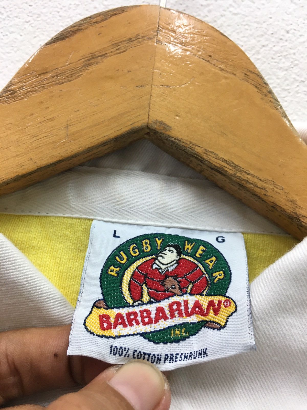 Barbarian × Sports Specialties Vintage Barbarian Rugby Stripes Long Sleeve Shirt Size US L / EU 52-54 / 3 - 7 Thumbnail