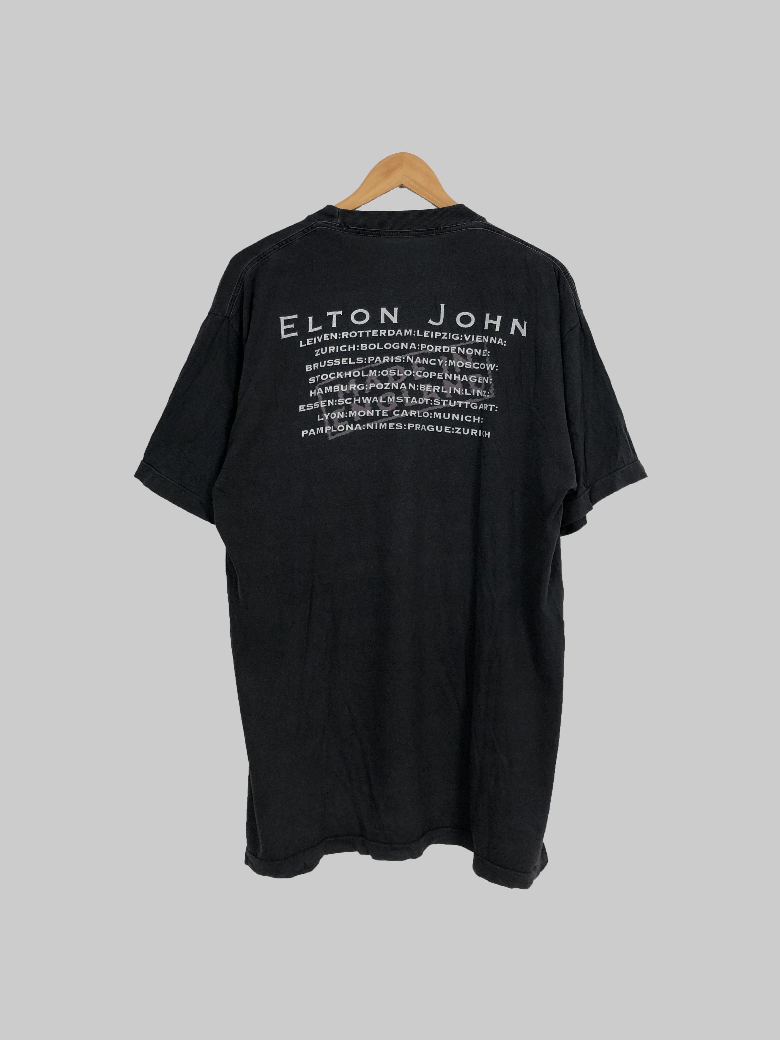 Band Tees Vintage 90s Elton John Made In England (David Bowie) Size US XL / EU 56 / 4 - 2 Thumbnail