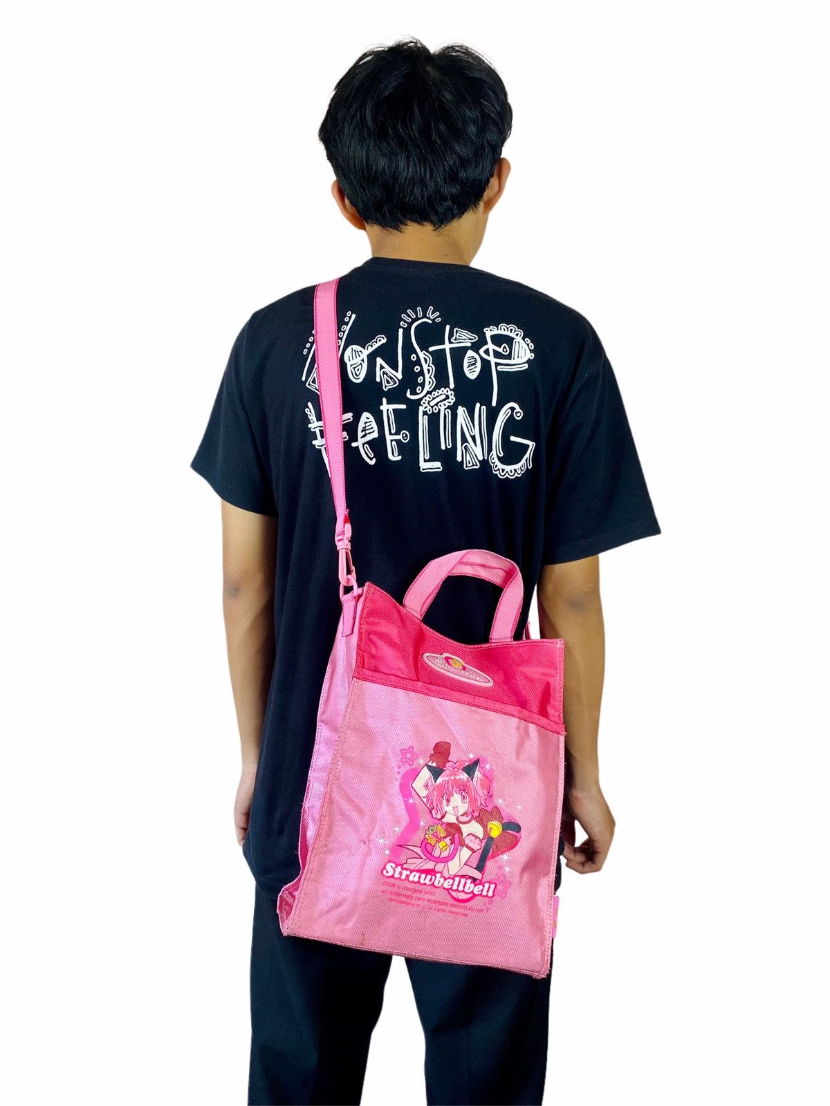 Japanese Brand ☠️NEEDGONE☠️Y2K Kawaii Strawbellbell 2 Way Mini Sling Bag Size ONE SIZE - 2 Thumbnail