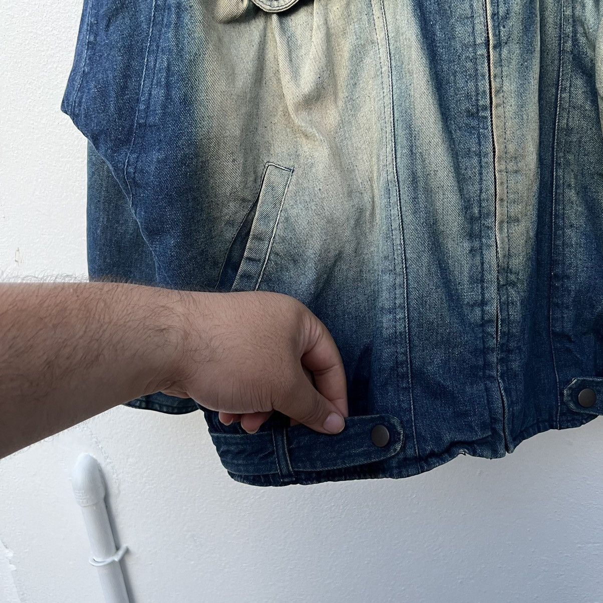 Japanese Brand RARE DISTRESSED STYLE GOD SPEED BOMBER JACKET DOUBLE BREAST Size US L / EU 52-54 / 3 - 8 Thumbnail
