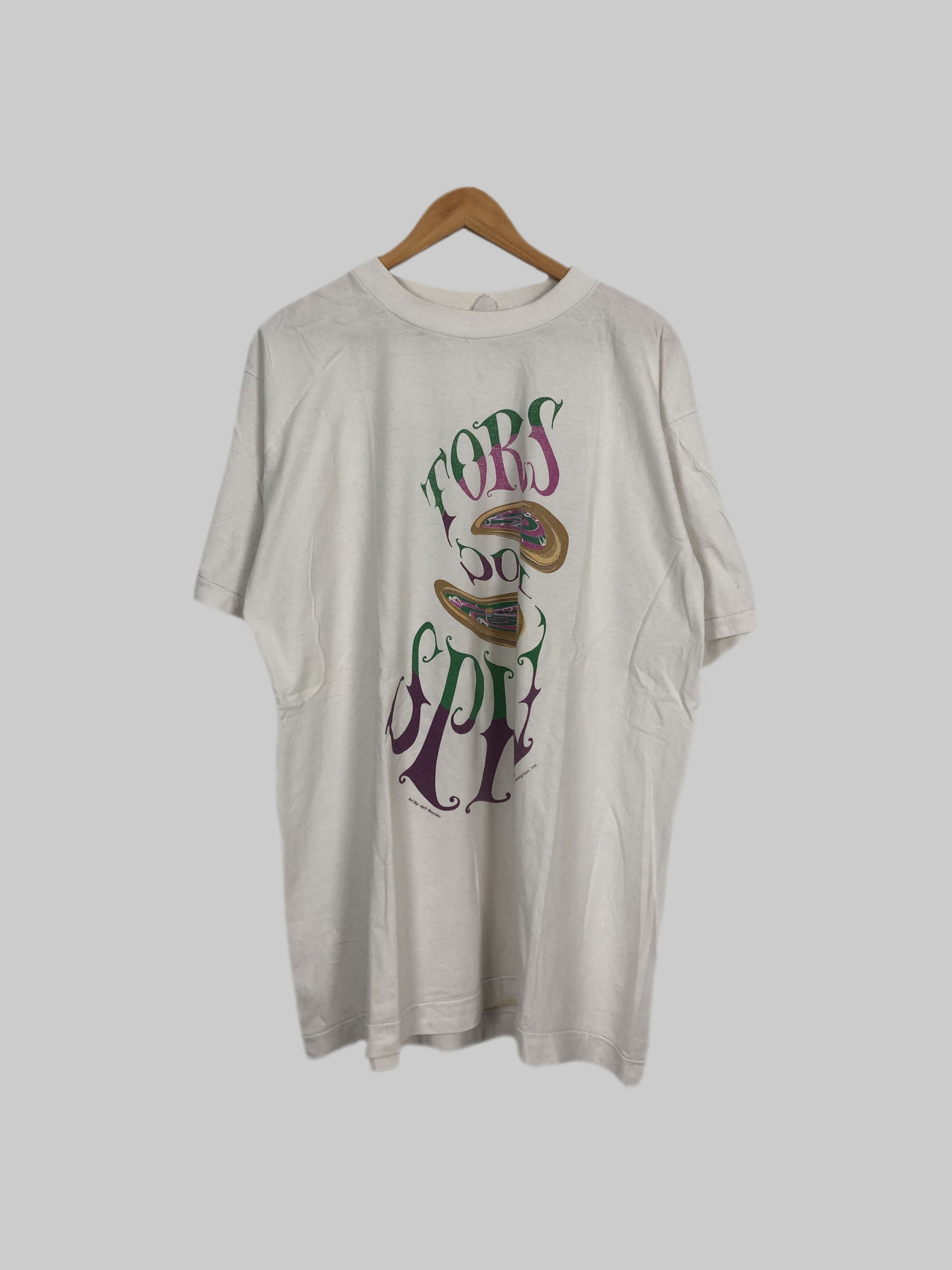 image of Band Tees x Rock T Shirt Vintage 1993 Spin Doctors Jeff Boozer (Blind Melon) in White (Size XL)