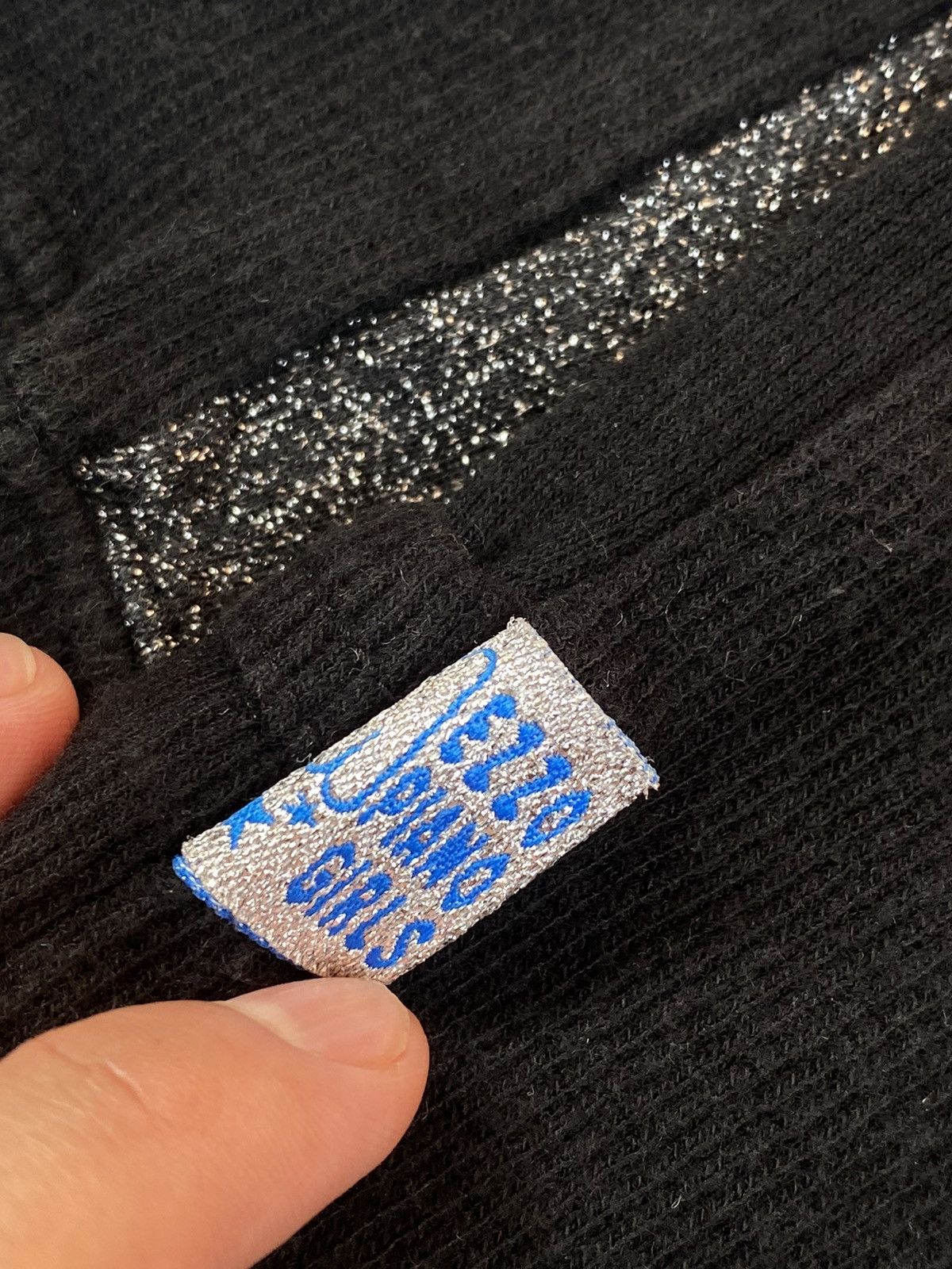 Hysteric Glamour 1990s Mezzo Piano - Sparkly Glitter Zip Hoodie Size US XS / EU 42 / 0 - 6 Thumbnail