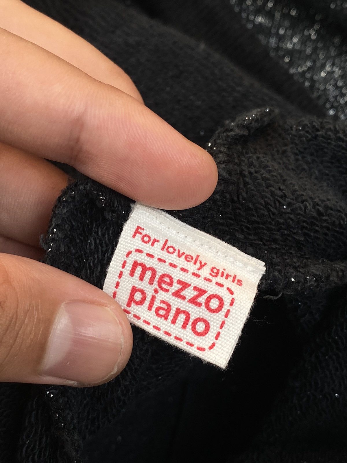 Hysteric Glamour 1990s Mezzo Piano - Sparkly Glitter Zip Hoodie Size US XS / EU 42 / 0 - 8 Thumbnail