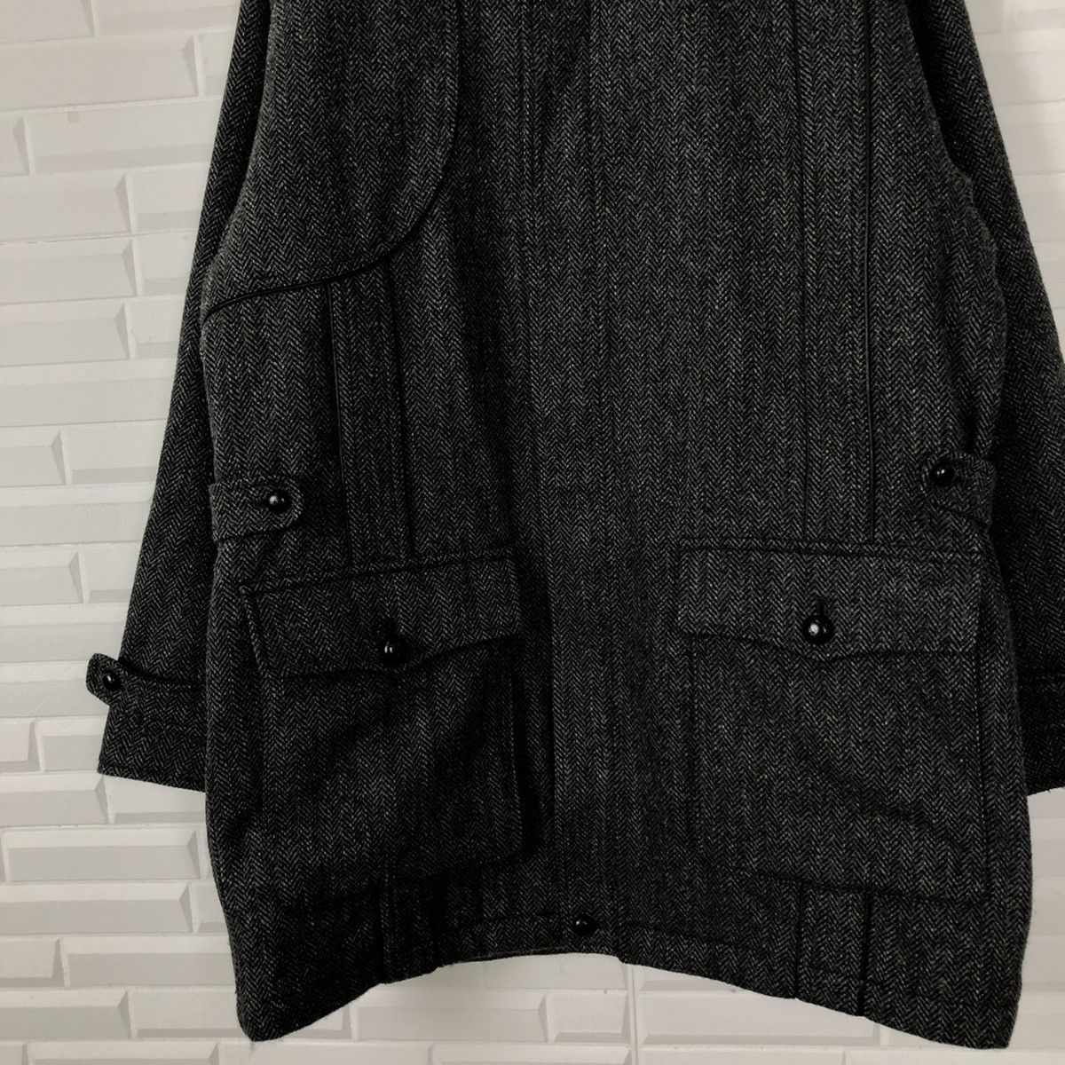 Burberry VINTAGE WOOL JACKET BURBERRY HERRINGBONE DESIGN Size US L / EU 52-54 / 3 - 5 Thumbnail