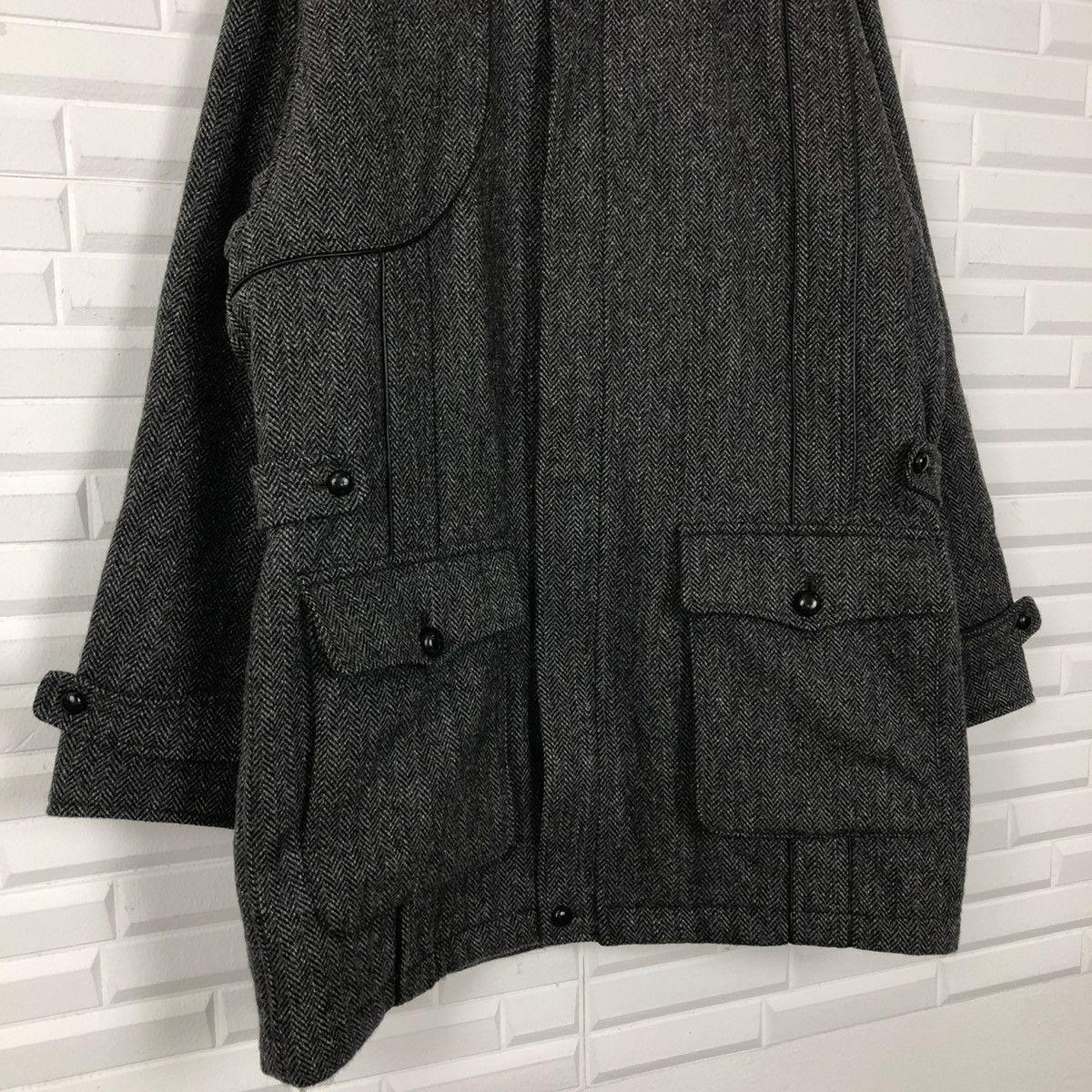 Burberry VINTAGE WOOL JACKET BURBERRY HERRINGBONE DESIGN Size US L / EU 52-54 / 3 - 4 Thumbnail