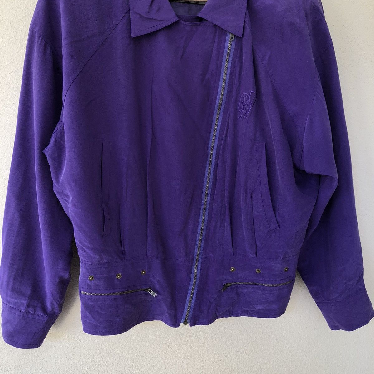 Japanese Brand Cropped Zipper Jacket Givy Jeans Size US M / EU 48-50 / 2 - 4 Thumbnail