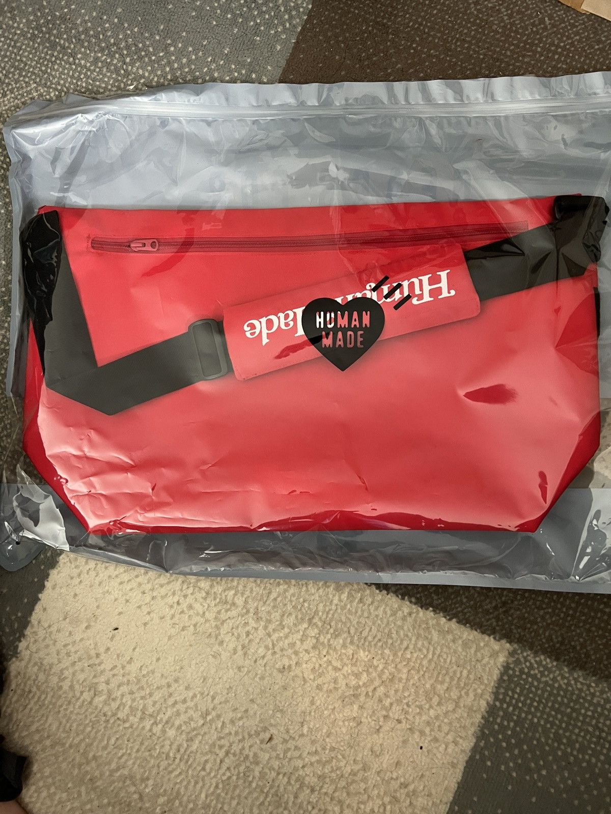 Human Made NEW Human made × BMW × Girls don't cry MESSENGER BAG red |  Grailed