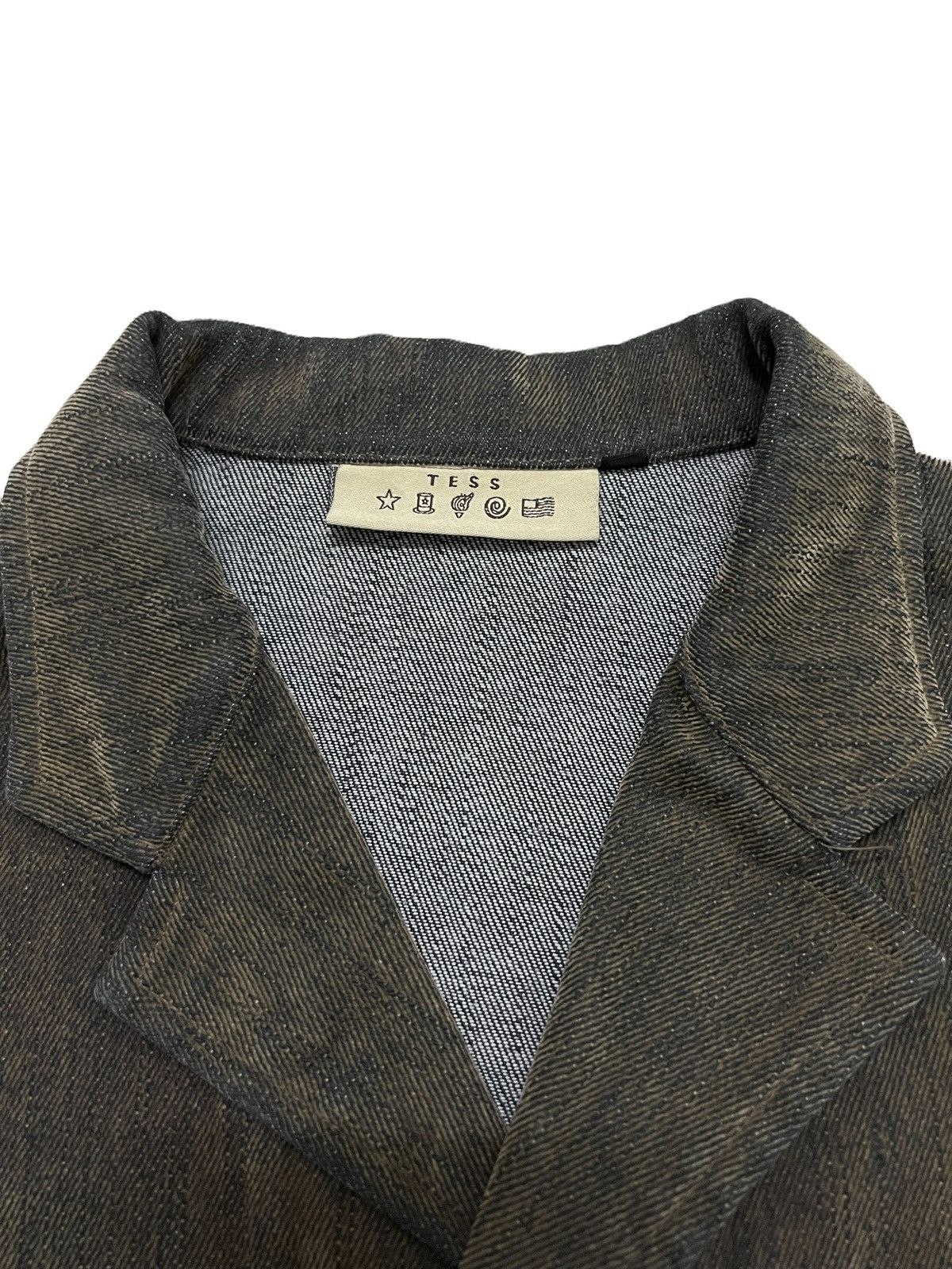 Designer × Japanese Brand VTG JAPANESE TESS HIRO DENIM JACKET UTILITY RARE COLOURS Size US S / EU 44-46 / 1 - 4 Thumbnail