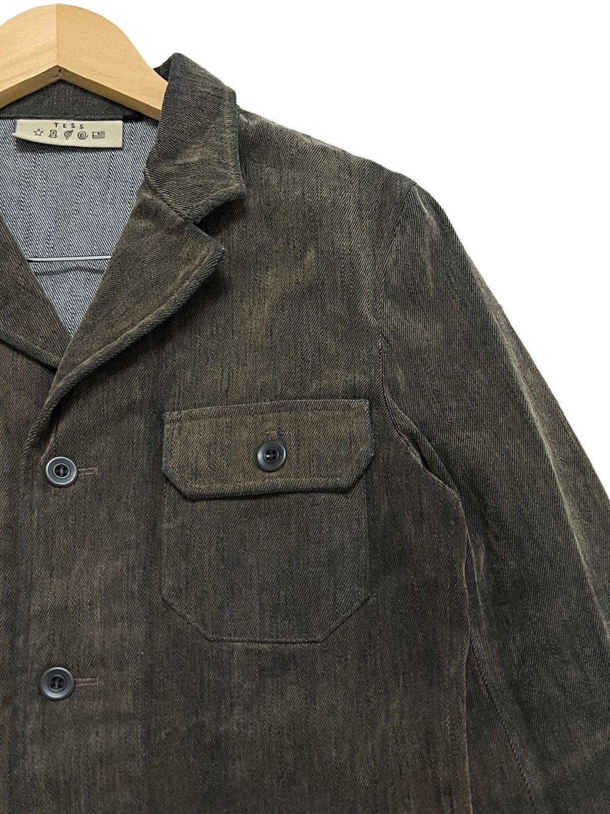 Designer × Japanese Brand VTG JAPANESE TESS HIRO DENIM JACKET UTILITY RARE COLOURS Size US S / EU 44-46 / 1 - 6 Thumbnail