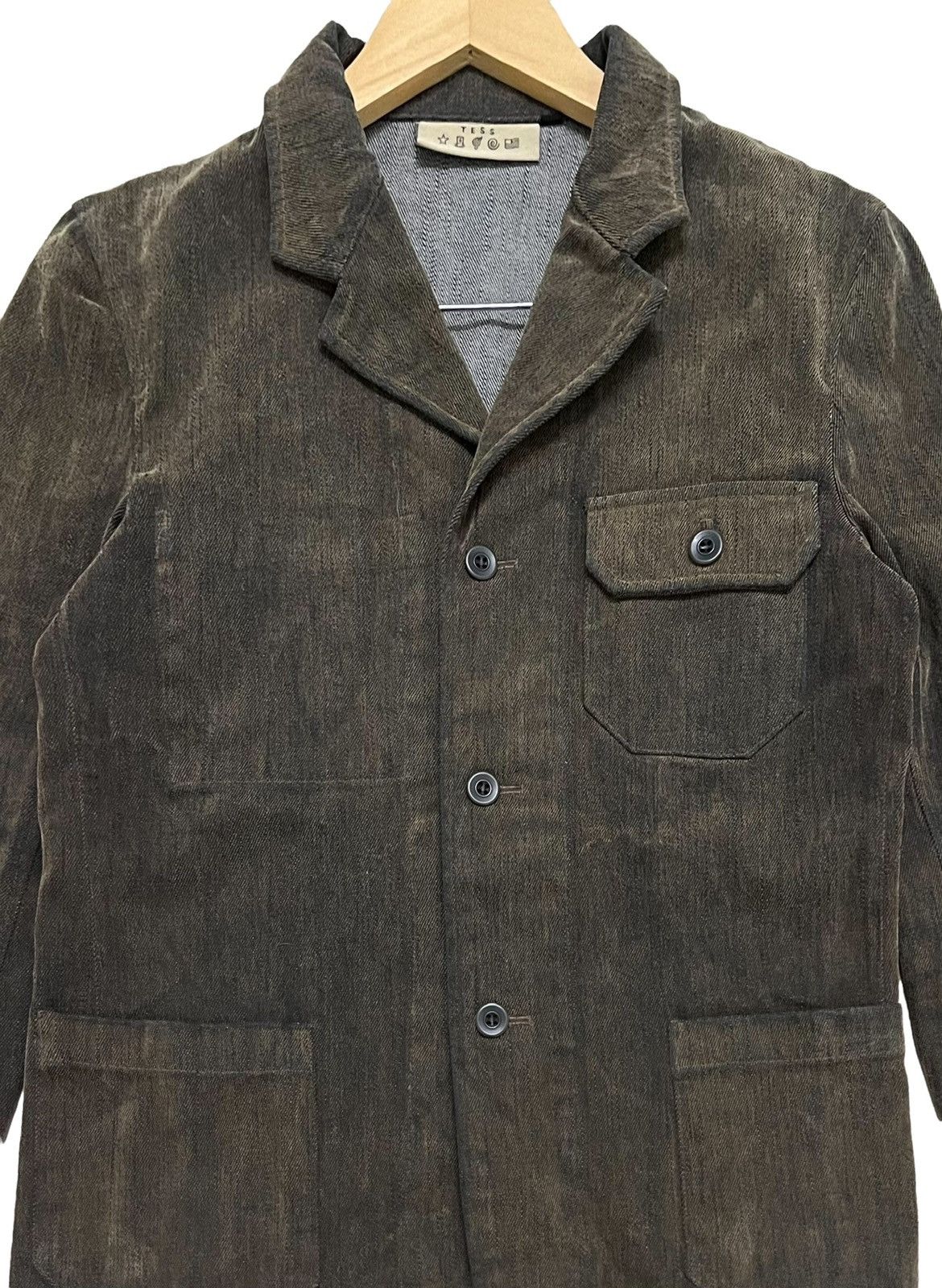 Designer × Japanese Brand VTG JAPANESE TESS HIRO DENIM JACKET UTILITY RARE COLOURS Size US S / EU 44-46 / 1 - 11 Thumbnail