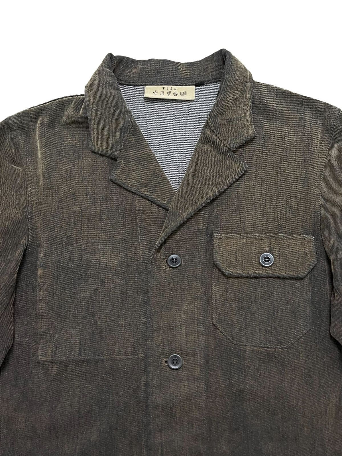Designer × Japanese Brand VTG JAPANESE TESS HIRO DENIM JACKET UTILITY RARE COLOURS Size US S / EU 44-46 / 1 - 5 Thumbnail