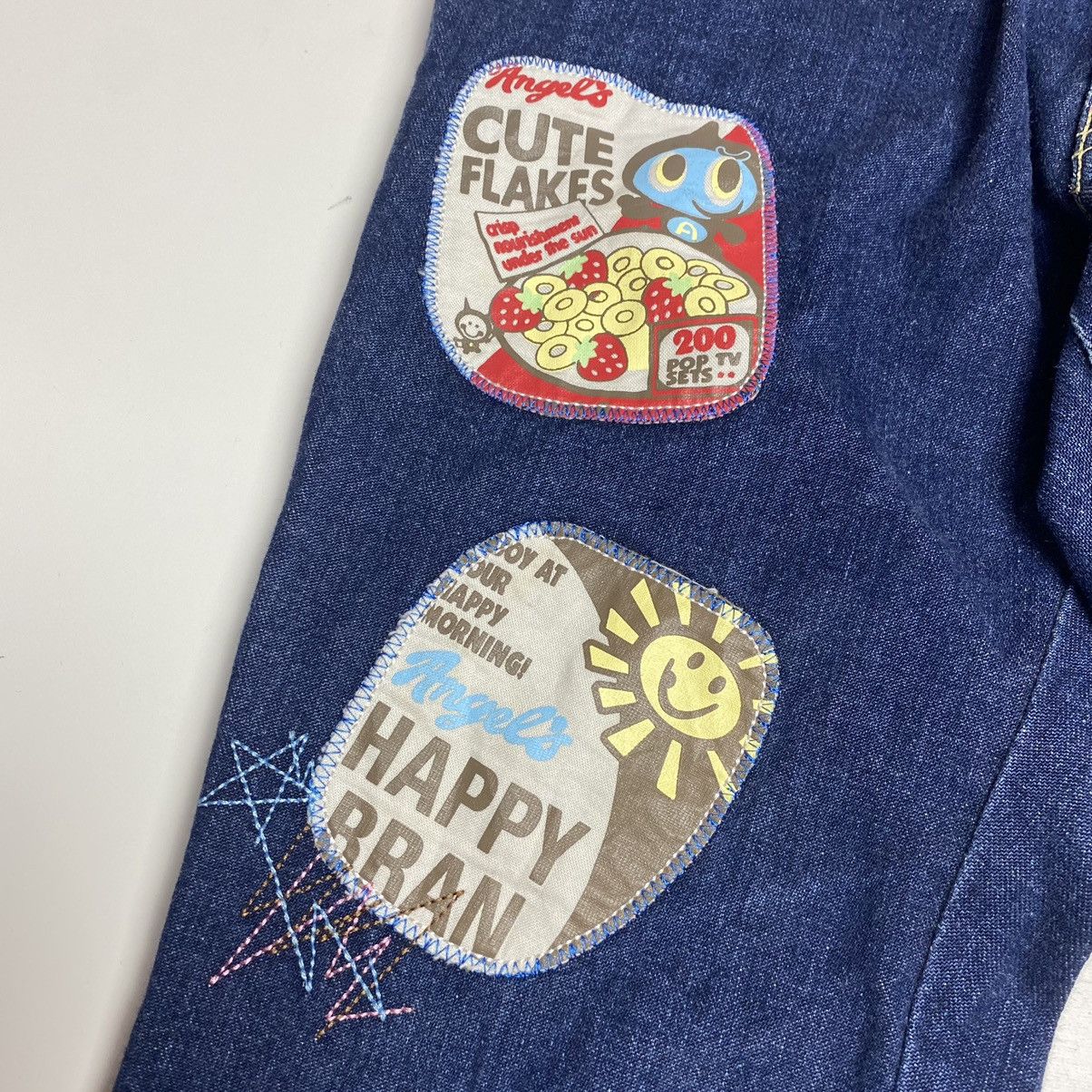 Hysteric Glamour × Japanese Brand ❤️‍🔥DELETE24H❤️‍🔥1990s Angel Blue Flower Generation Patch Denim Size US 26 / EU 42 - 10 Thumbnail