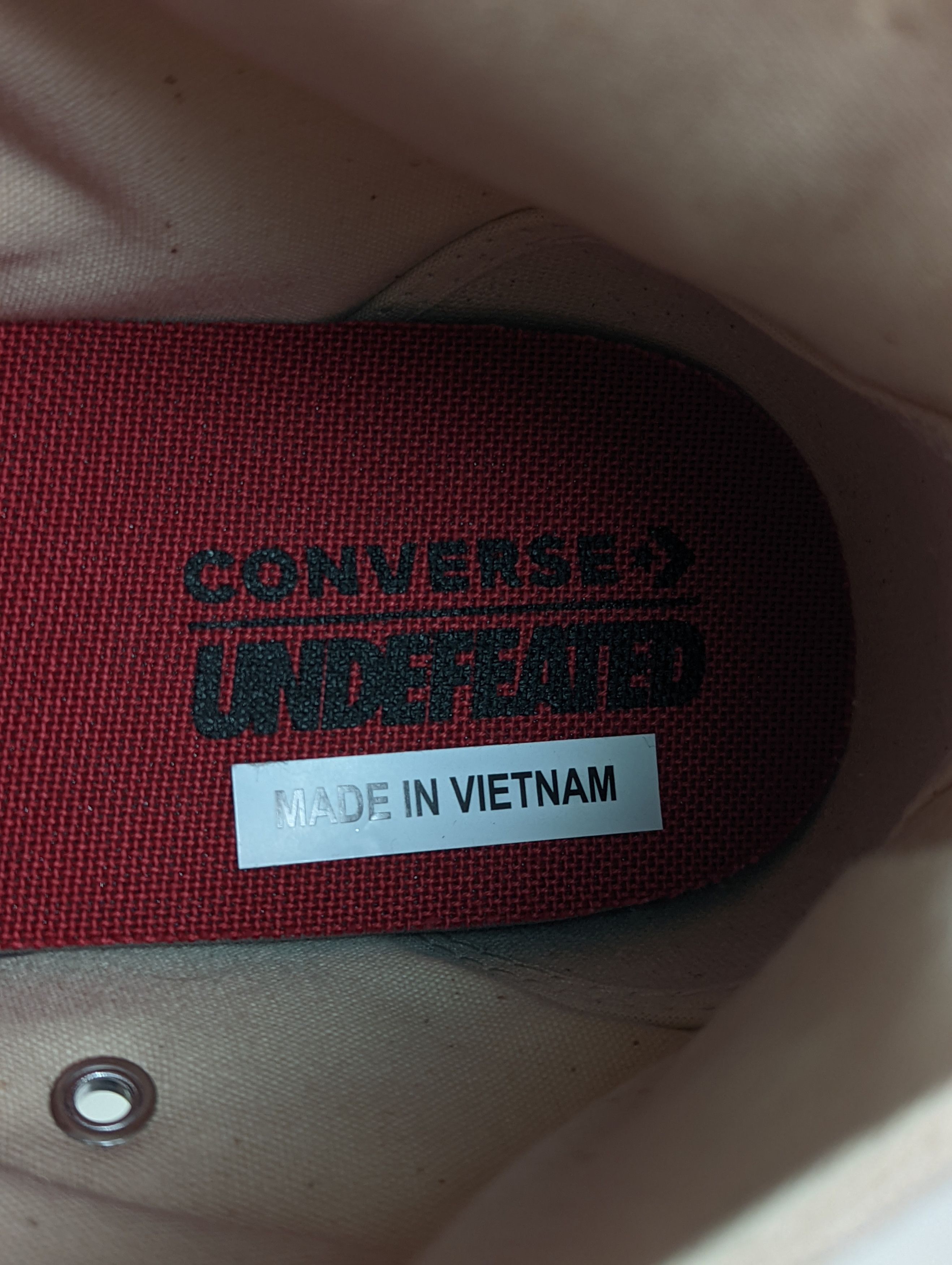 Converse × Undefeated Chuck Taylor All Star 70 High Undefeated Parchment Size US 7.5 / EU 40-41 - 9 Thumbnail