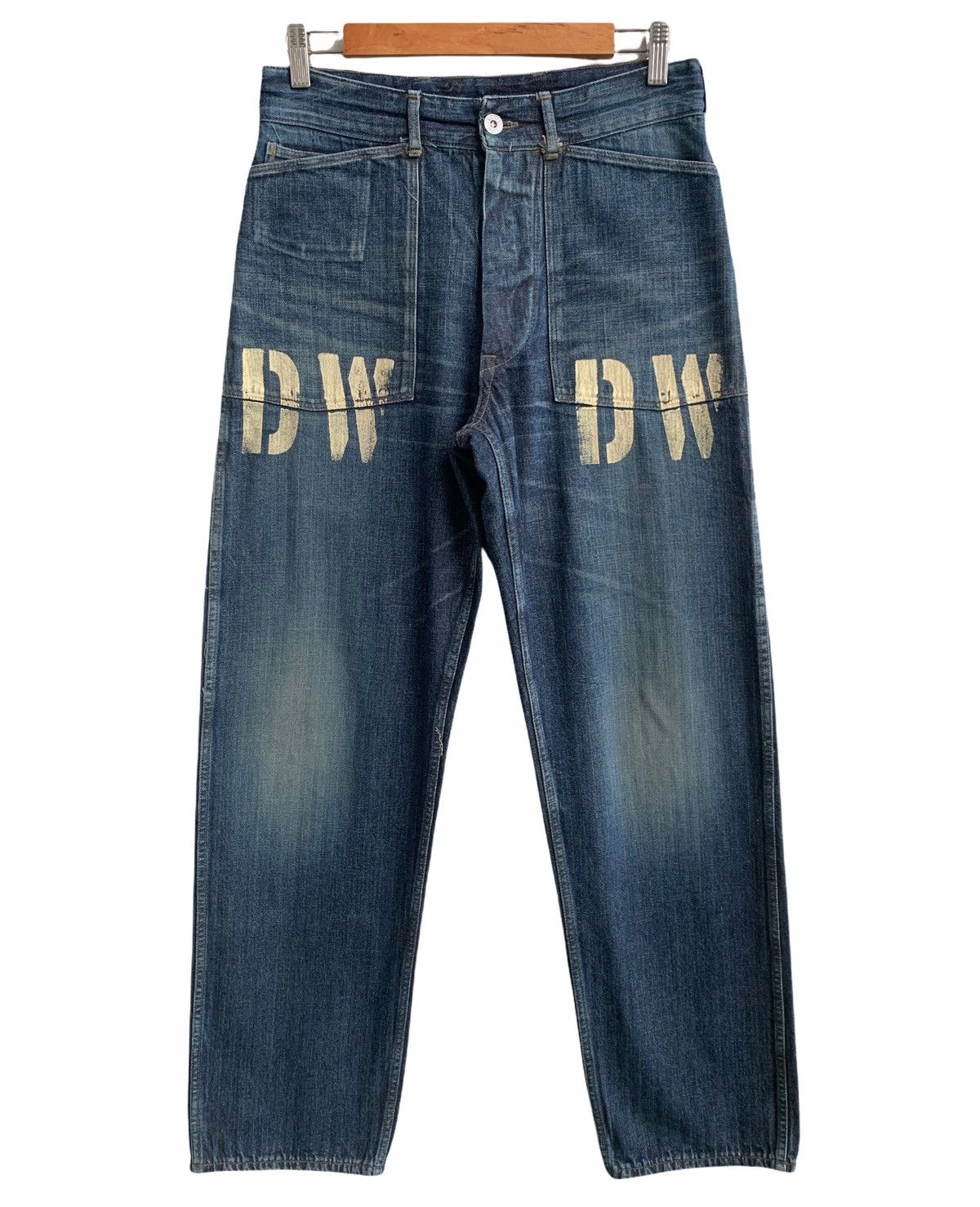 Warehouse Werehouse DW WWll US Military Style Buckle Back Denim Pant Size US 30 / EU 46 - 1 Thumbnail