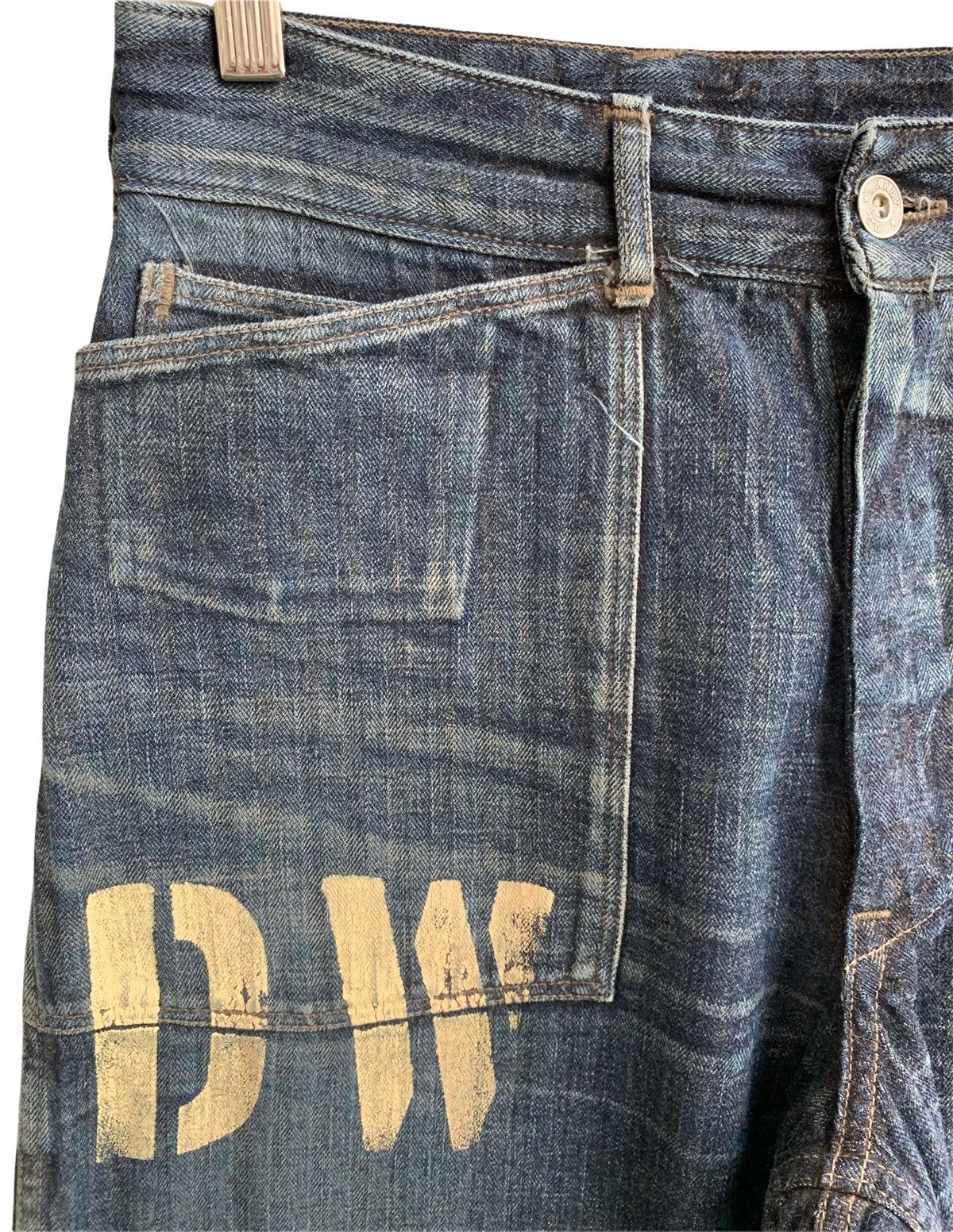 Warehouse Werehouse DW WWll US Military Style Buckle Back Denim Pant Size US 30 / EU 46 - 9 Thumbnail