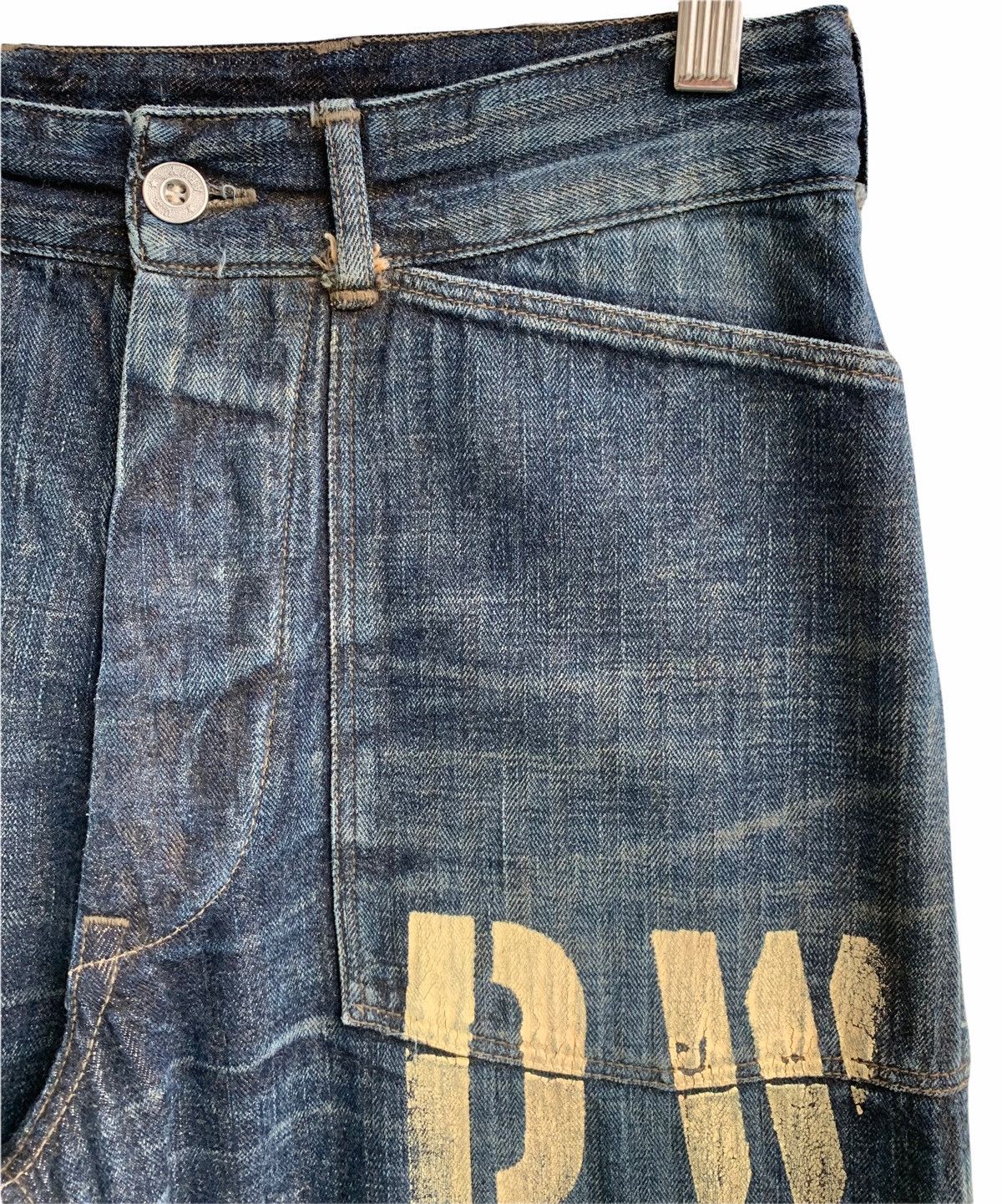 Warehouse Werehouse DW WWll US Military Style Buckle Back Denim Pant Size US 30 / EU 46 - 10 Thumbnail
