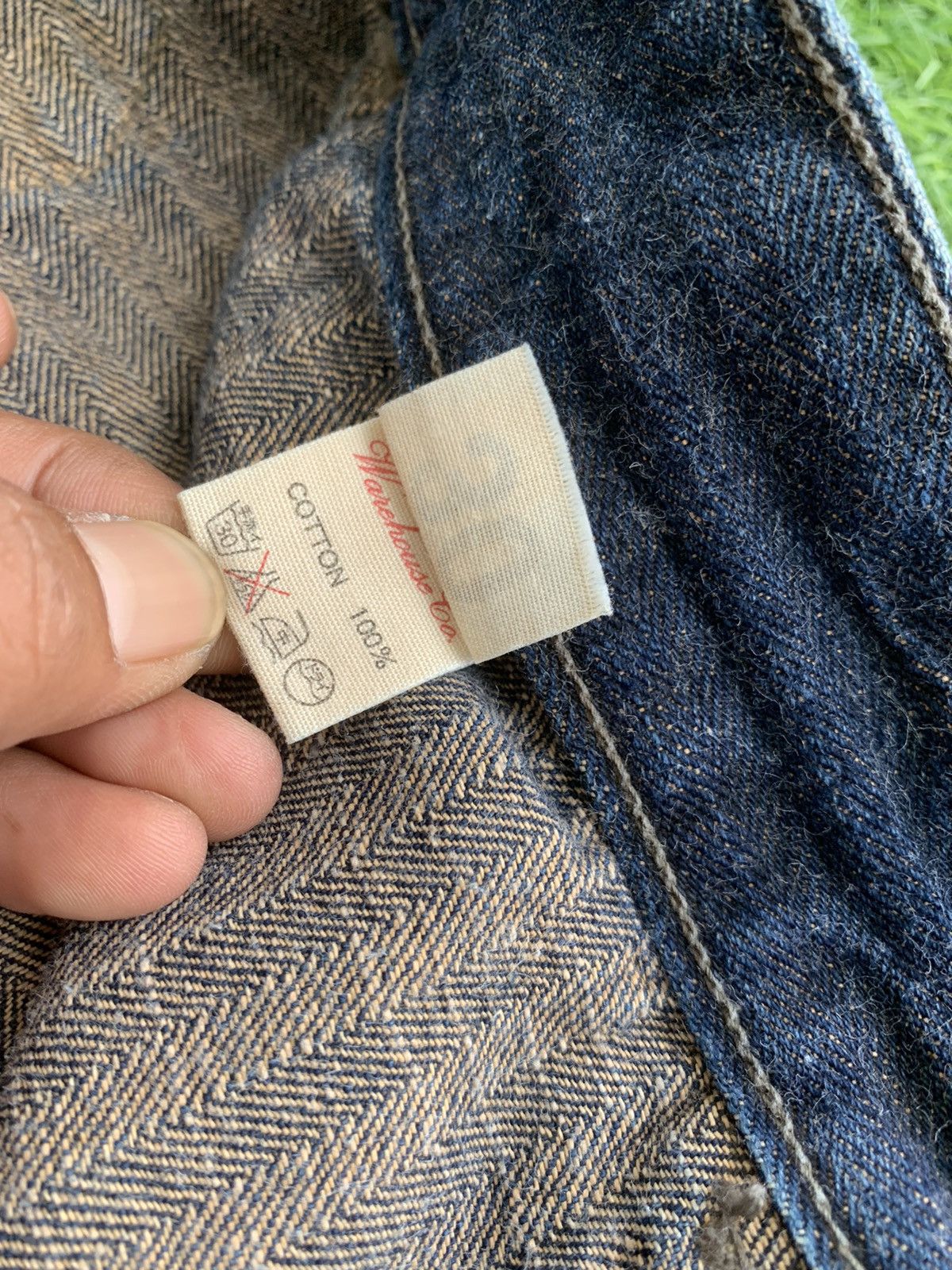 Warehouse Werehouse DW WWll US Military Style Buckle Back Denim Pant Size US 30 / EU 46 - 13 Thumbnail