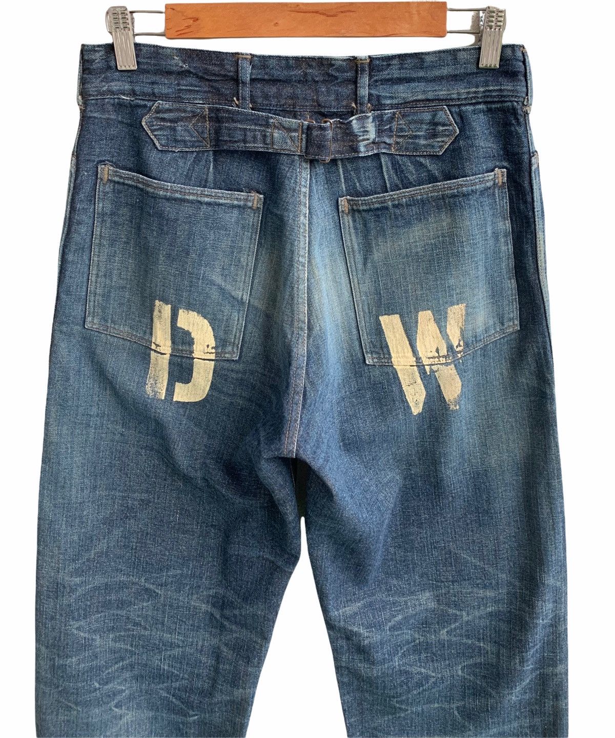 Warehouse Werehouse DW WWll US Military Style Buckle Back Denim Pant Size US 30 / EU 46 - 5 Thumbnail