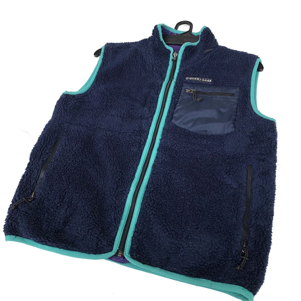 Japanese Brand Henry Lear Reversible Fleece Vest/Jacket Size US M / EU 48-50 / 2 - 2 Thumbnail