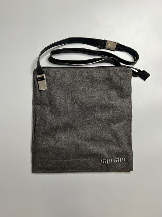 1999 Miu Miu Denim Crossbody Bag / Archive Miu Miu Sporty 