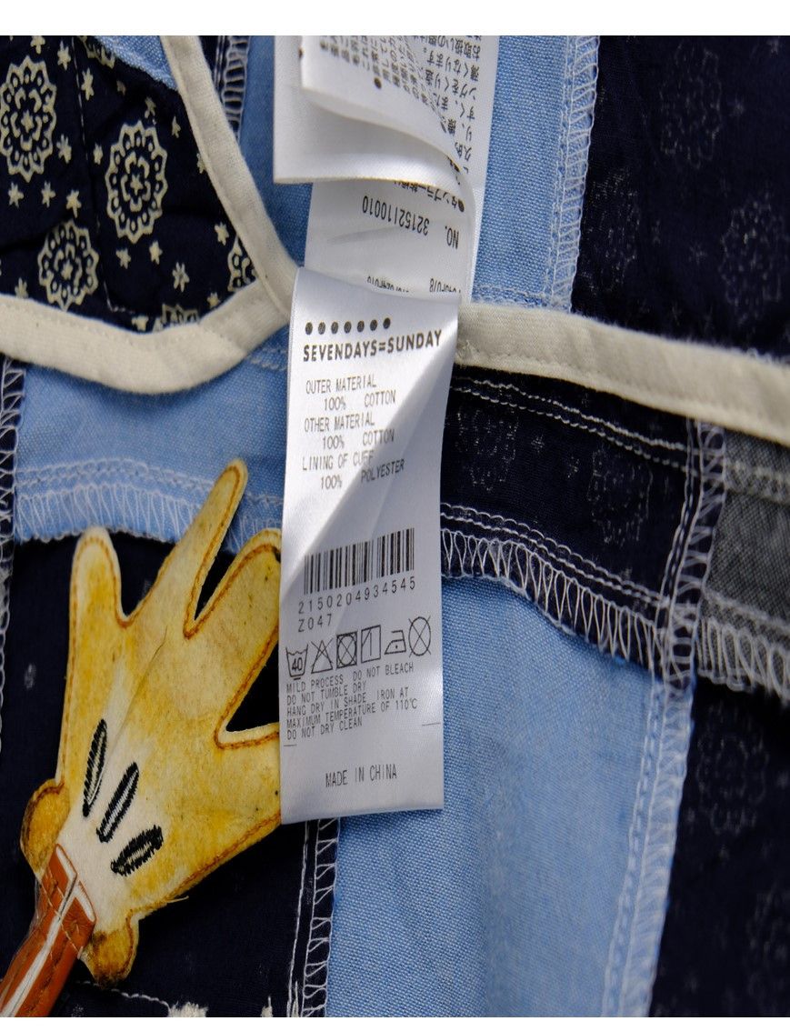 Japanese Brand Sevendays Sunday Patchwork Coat Jacket Size US S / EU 44-46 / 1 - 10 Thumbnail