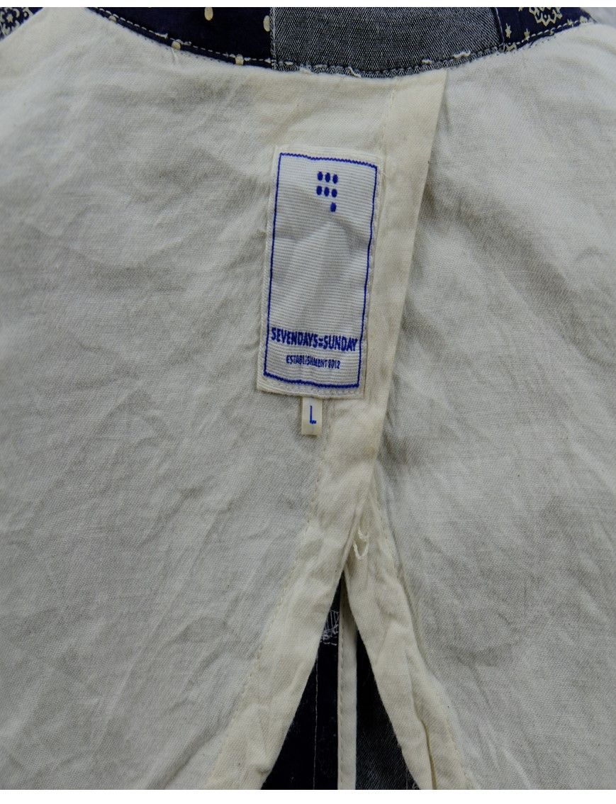 Japanese Brand Sevendays Sunday Patchwork Coat Jacket Size US S / EU 44-46 / 1 - 8 Thumbnail