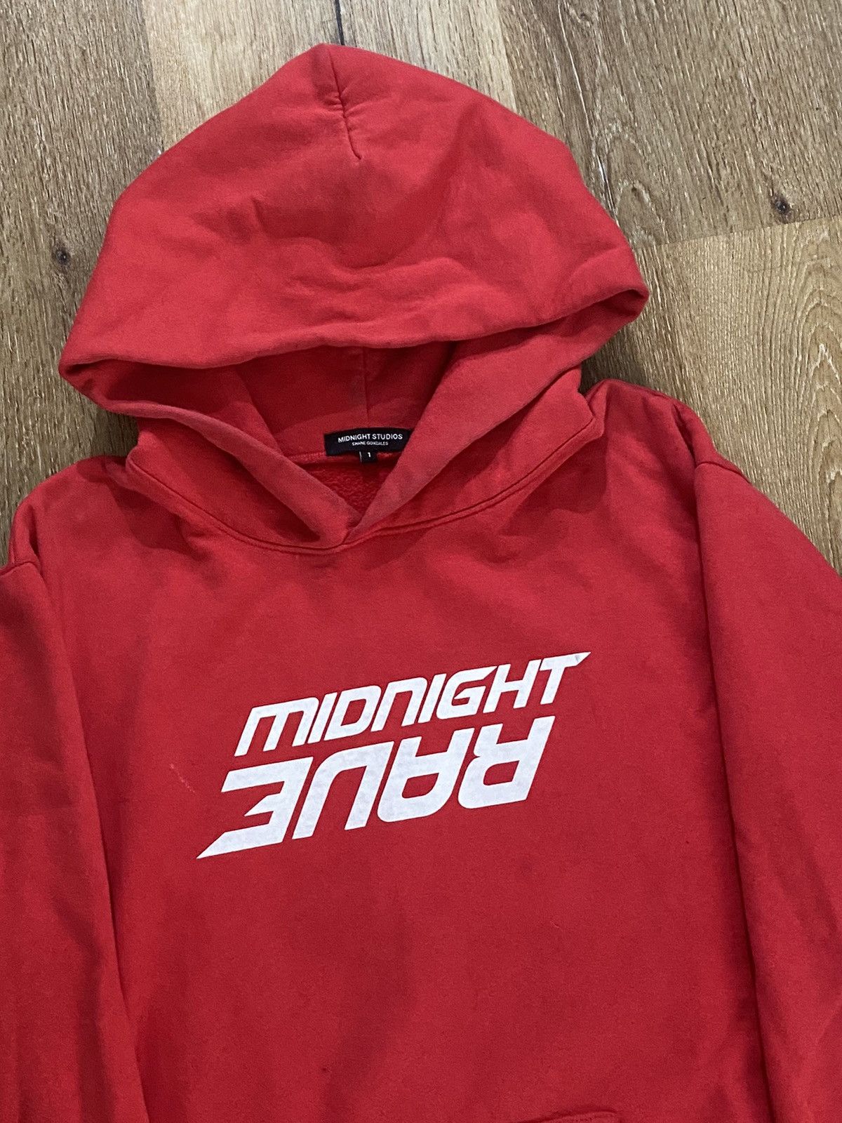Midnight Studios Midnight Studios Red Screenprint Runway Hoodie Midnight Rave Size US M / EU 48-50 / 2 - 3 Thumbnail