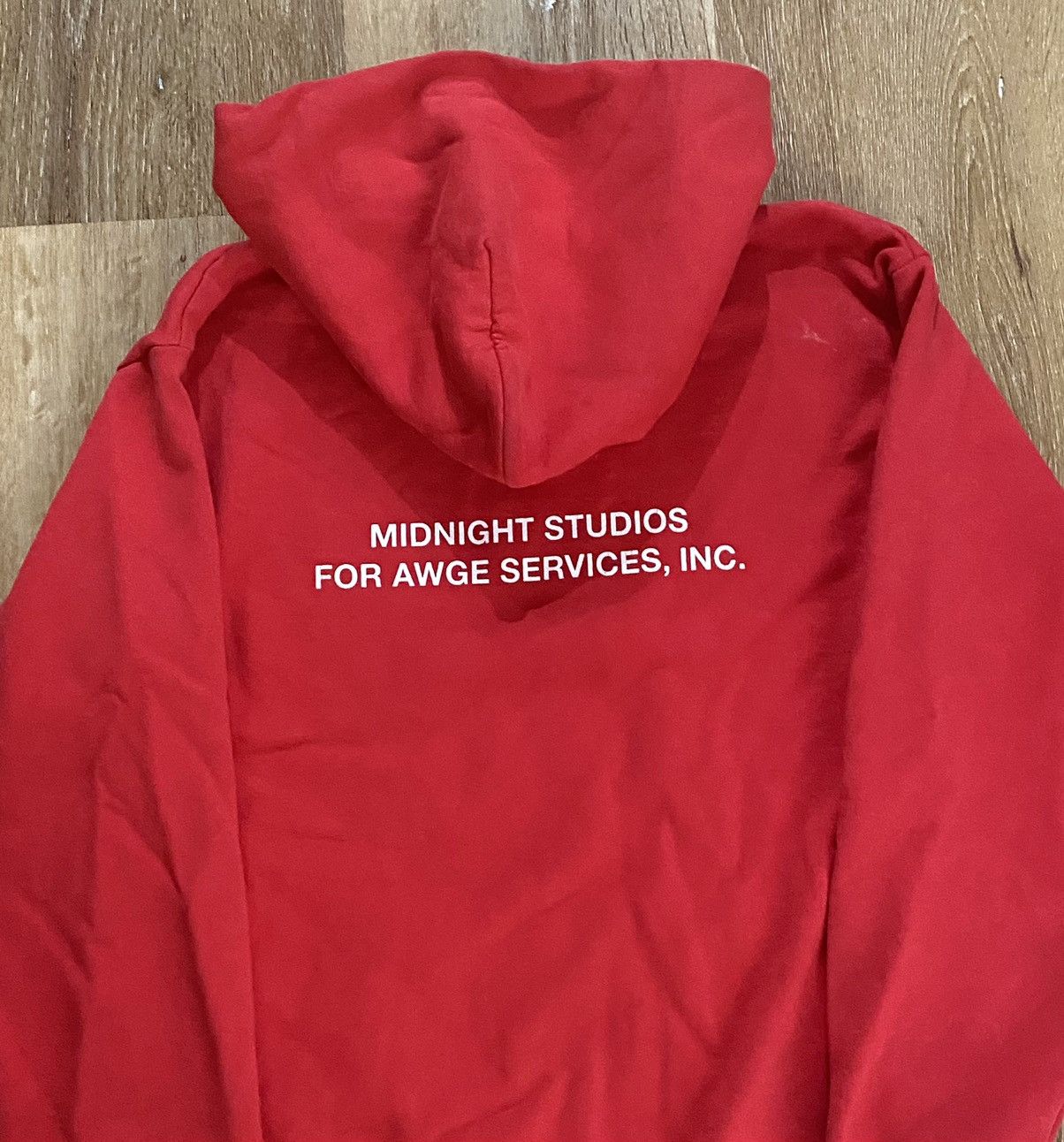 Midnight Studios Midnight Studios Red Screenprint Runway Hoodie Midnight Rave Size US M / EU 48-50 / 2 - 4 Thumbnail