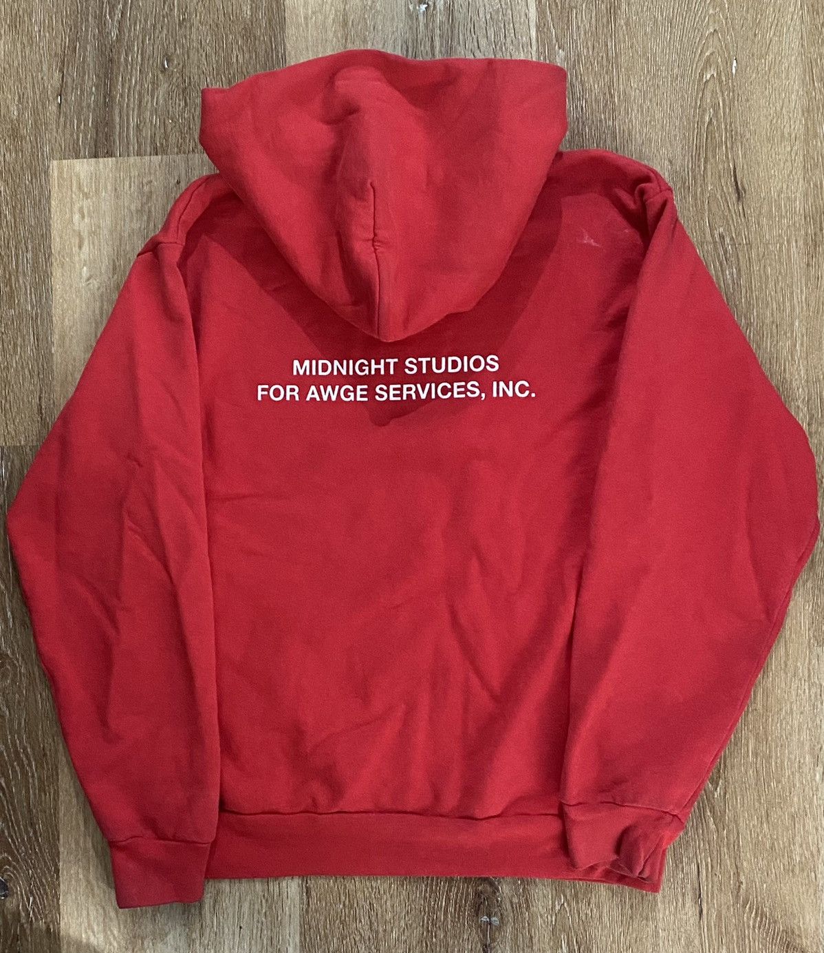 Midnight Studios Midnight Studios Red Screenprint Runway Hoodie Midnight Rave Size US M / EU 48-50 / 2 - 2 Thumbnail