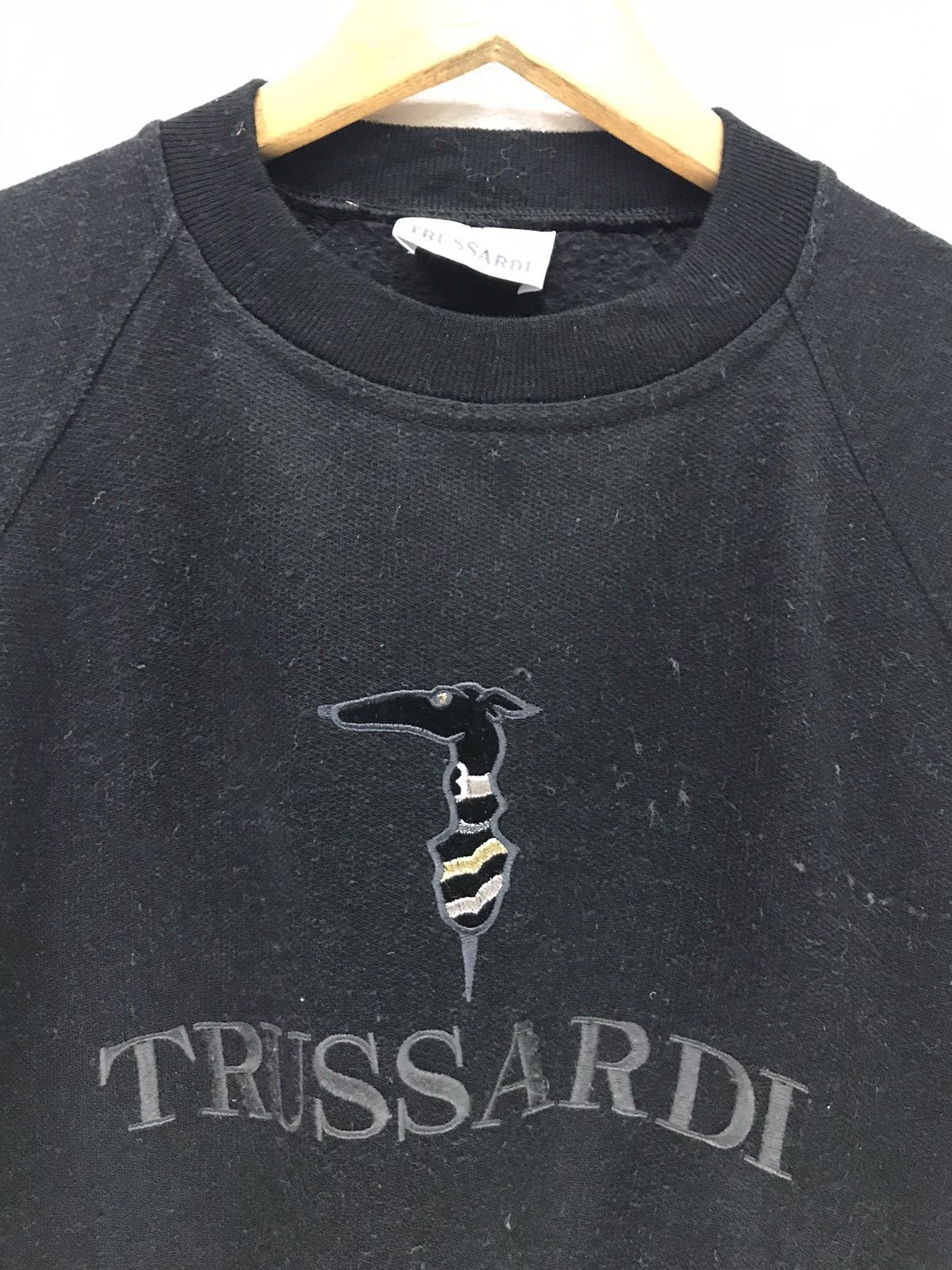 Trussardi × Vintage Vintage Trussardi Embroidery Big Logo Sweatshirt Size US M / EU 48-50 / 2 - 3 Thumbnail