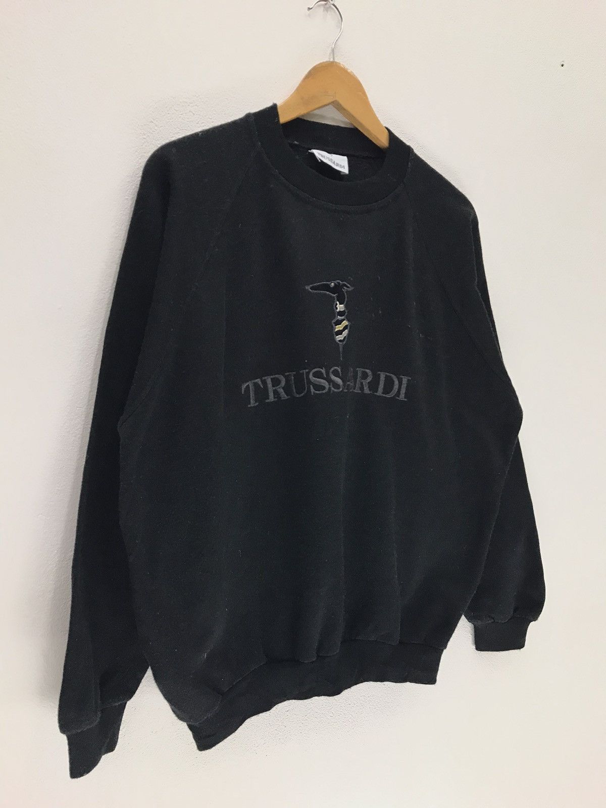 Trussardi × Vintage Vintage Trussardi Embroidery Big Logo Sweatshirt Size US M / EU 48-50 / 2 - 5 Thumbnail