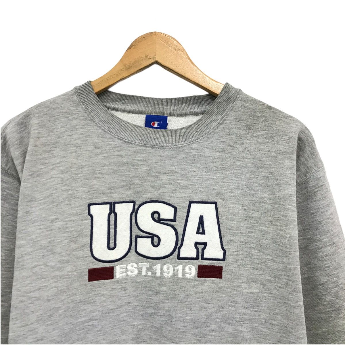 Champion × Vintage Vintage Champion USA Big Logo Sweatshirt Size US L / EU 52-54 / 3 - 2 Thumbnail