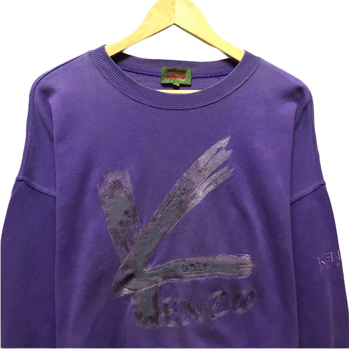 Kenzo × Vintage Vintage KENZO GOLF Sweatshirt Crewneck Pullover Jumper Size US L / EU 52-54 / 3 - 3 Thumbnail