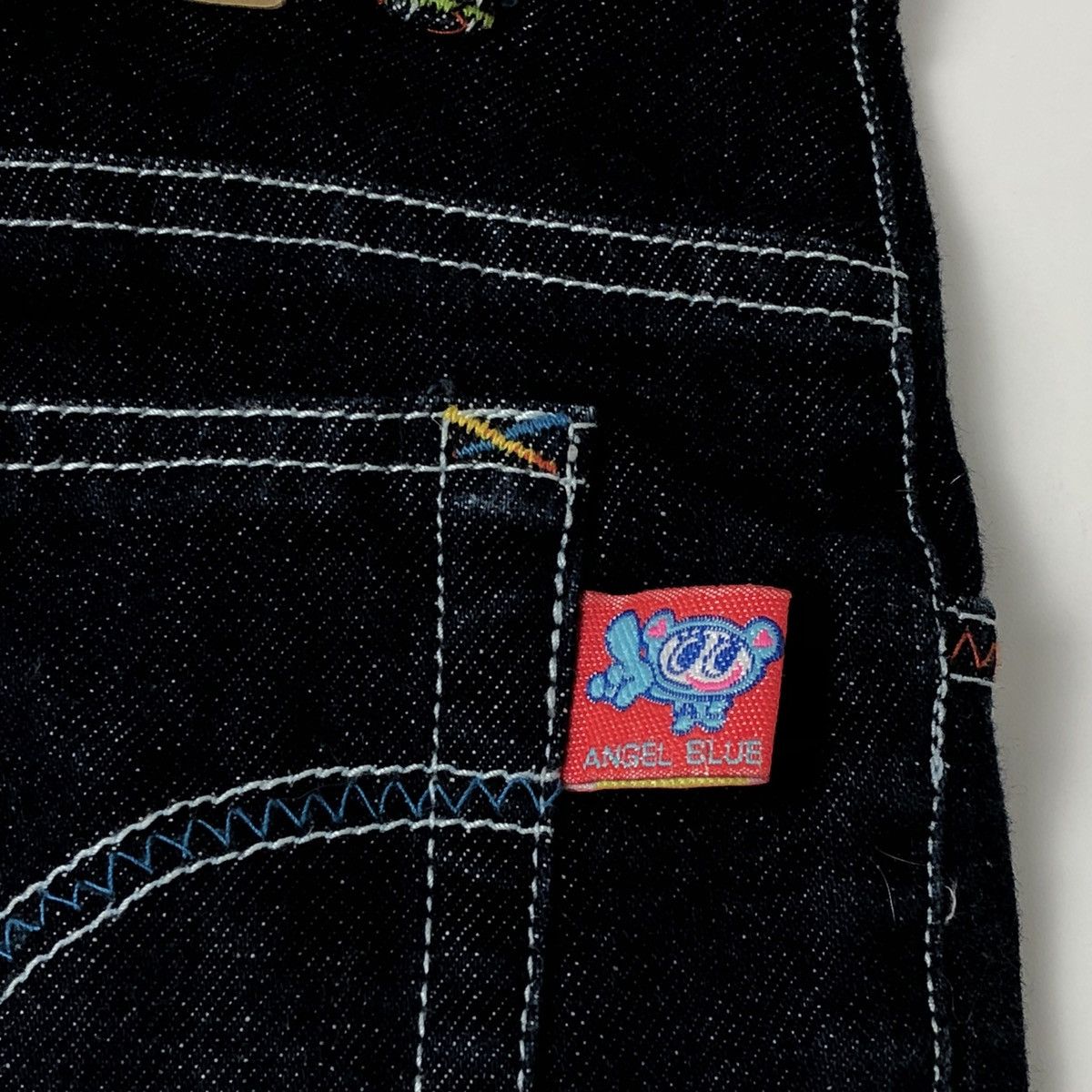 Hysteric Glamour × Japanese Brand 1990s Angel Blue - Sequin Short Denim Pants Size US 29 - 9 Thumbnail