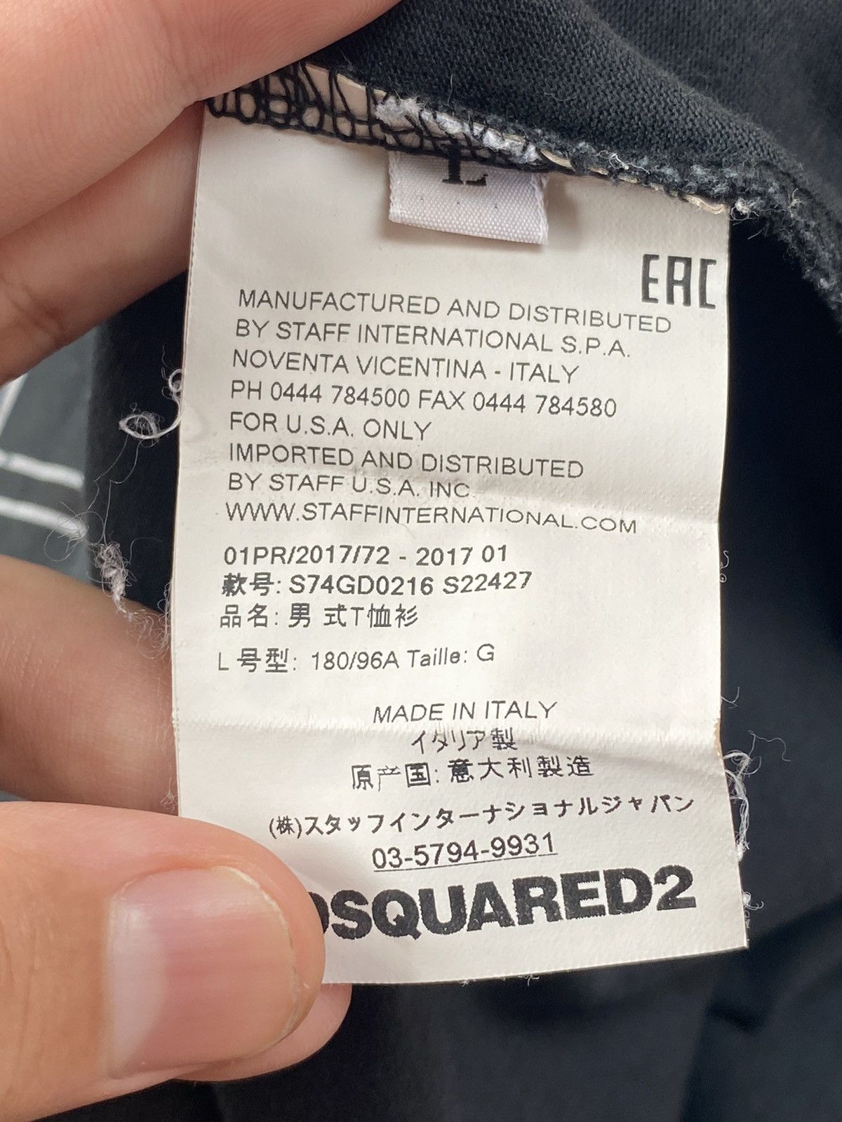 Dsquared2 2017 Dsquarded - Heavy Metal Long Tee Size US M / EU 48-50 / 2 - 4 Thumbnail