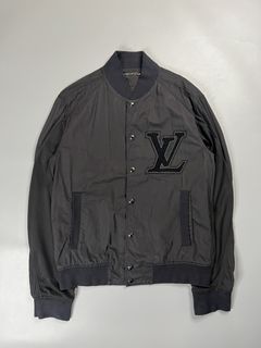 Louis Vuitton Black White Monogram Silver Men's Women's Light Windbreaker  Jacket at 1stDibs