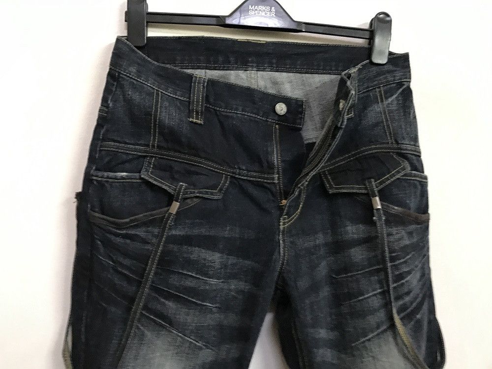 PPFM PPFM Distressed Denim Jeans Size US 32 / EU 48 - 8 Thumbnail