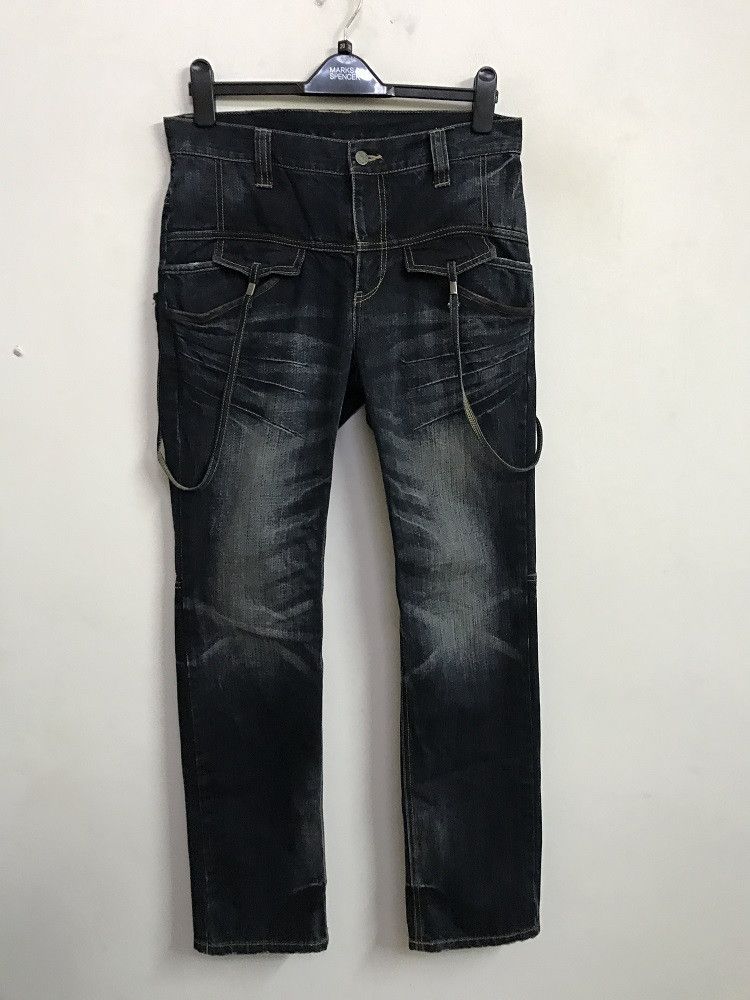 PPFM PPFM Distressed Denim Jeans Size US 32 / EU 48 - 1 Thumbnail