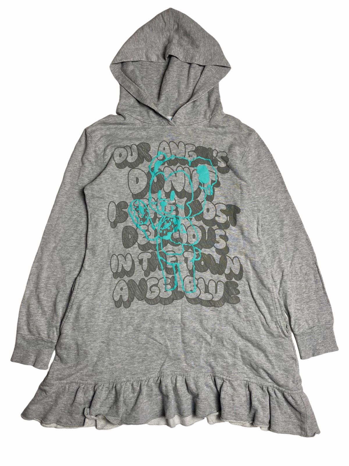 Hysteric Glamour × Japanese Brand 1990s Angel Blue - Hoodie Dress Donut Mascot Size US S / EU 44-46 / 1 - 1 Thumbnail