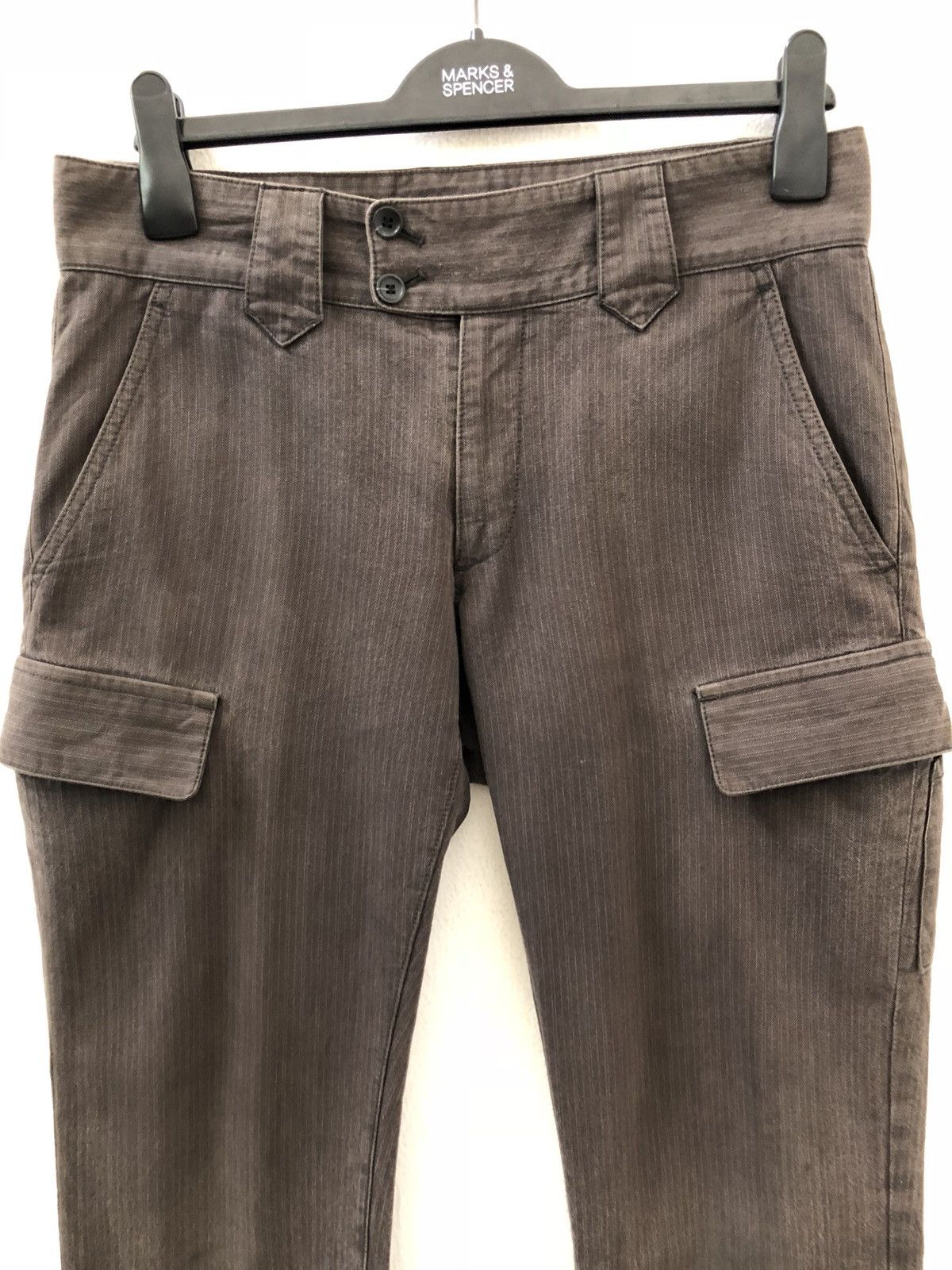 Beams Plus × Japanese Brand Beams Made In Japan Striped Twill Cargo Trouser Pant Size US 30 / EU 46 - 2 Thumbnail