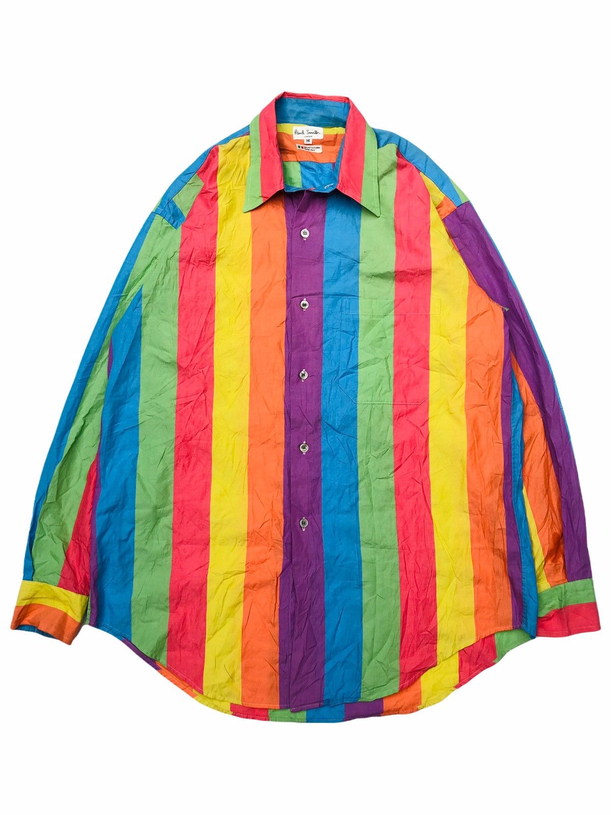 Paul Smith 🛒DELETE 24H🛒1990s Paul Smith - Rainbow Shirt Size US L / EU 52-54 / 3 - 1 Thumbnail