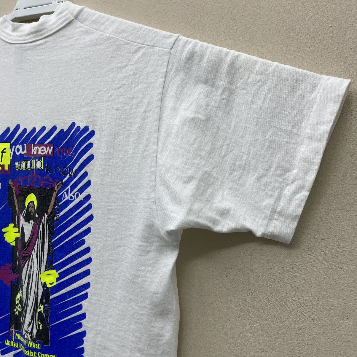 Vintage Vintage 90s Jesus T-Shirt Do You Know This Man? Size US L / EU 52-54 / 3 - 5 Thumbnail