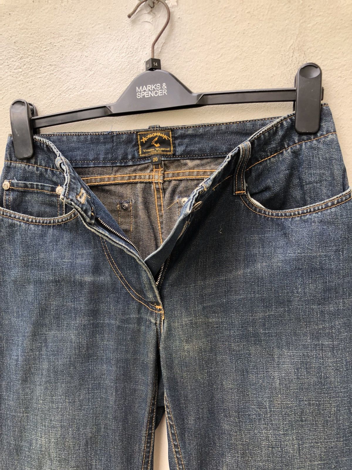 Vivienne Westwood VW Anglomania Made in Italy Denim Jeans Size 28" / US 6 / IT 42 - 18 Thumbnail