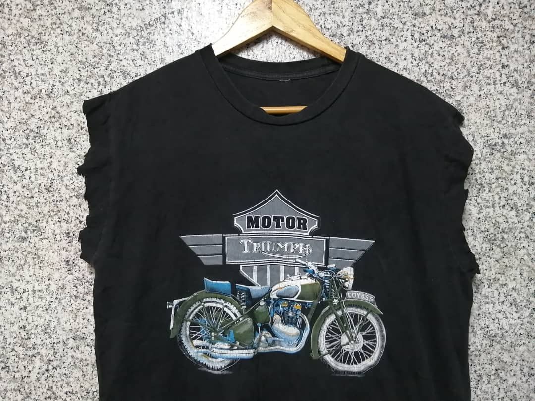 Indian Motorcycle × Vintage VINTAGE MOTOR TRIUMPH VERY RARE Size US M / EU 48-50 / 2 - 3 Thumbnail