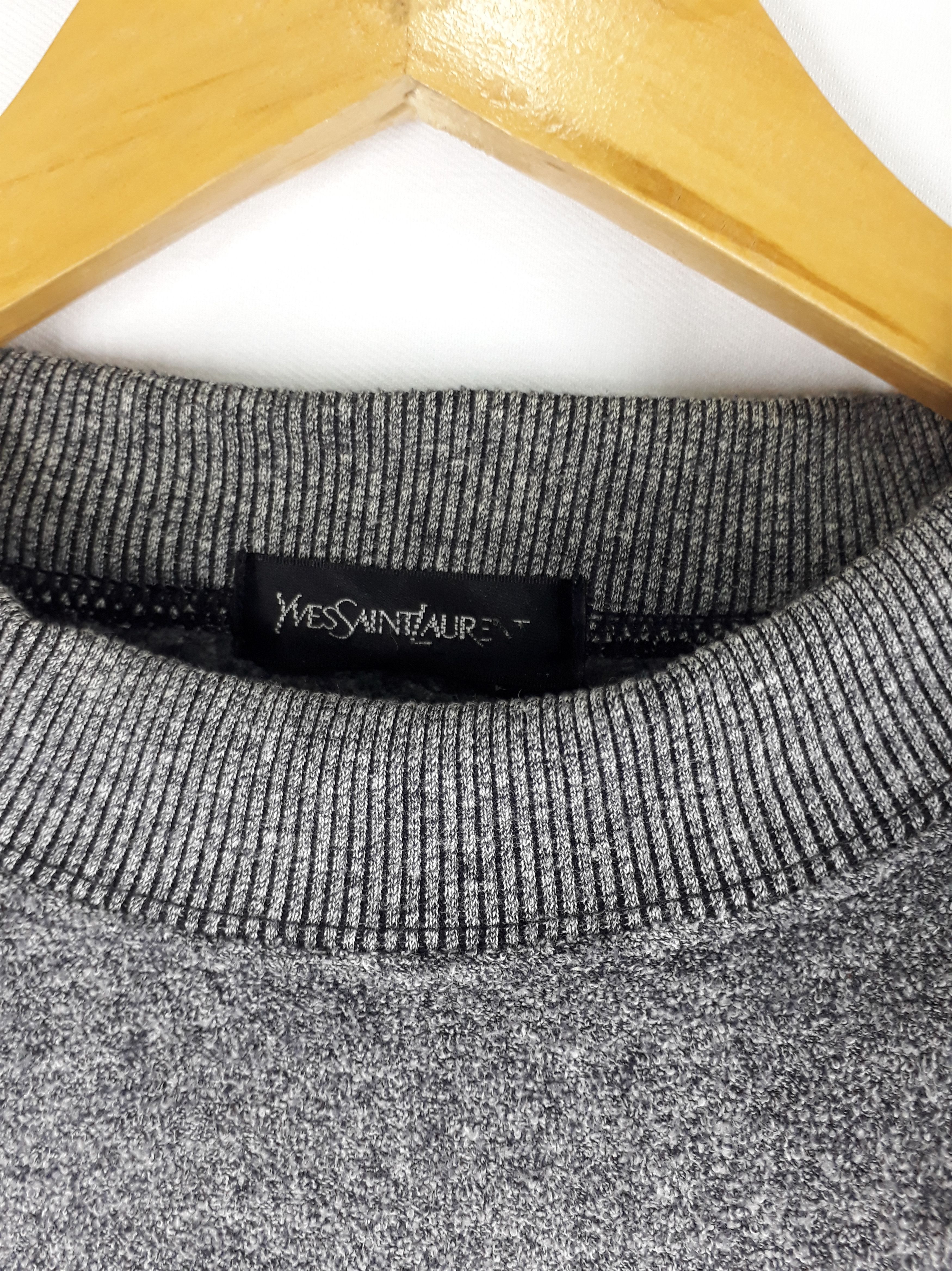 Yves Saint Laurent Vintage Ysl Sweatshirt Logo Spell Out Size US L / EU 52-54 / 3 - 2 Thumbnail